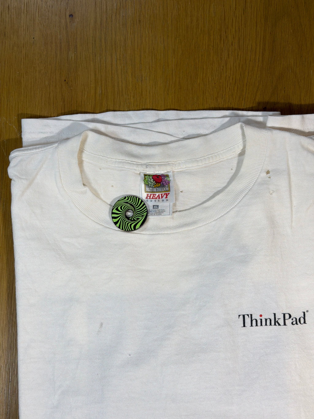 IBM Thinkpad Vintage Tech White T-Shirt XL