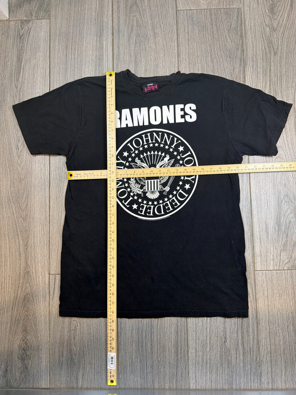 00s The Ramones Presidential Seal Logo Black Band T-Shirt Medium