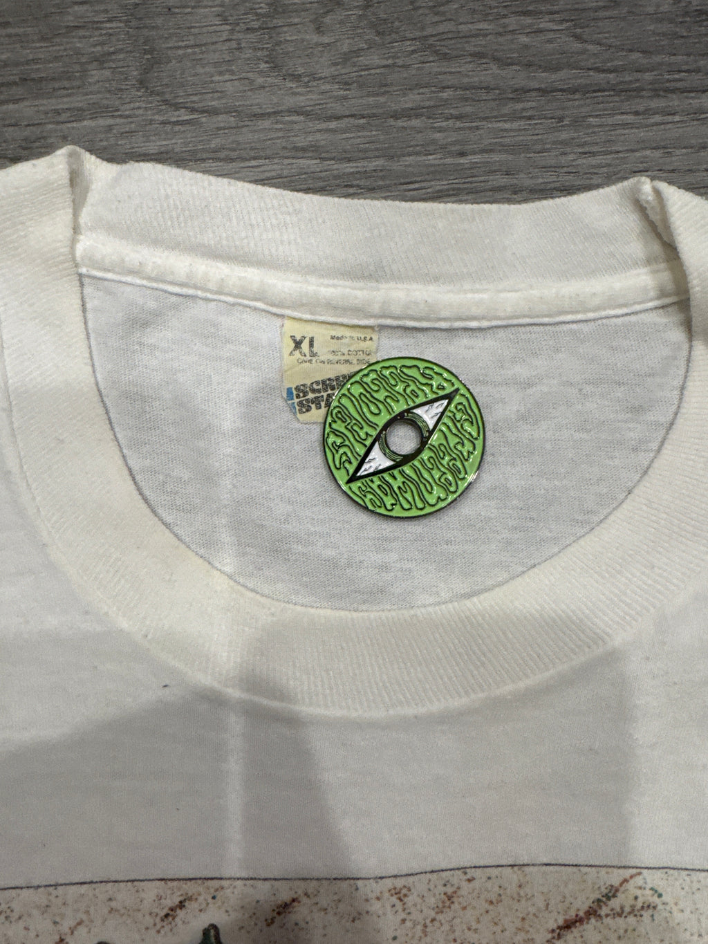 80s Dinosaurs TV Promo White Screen Stars T-Shirt XL