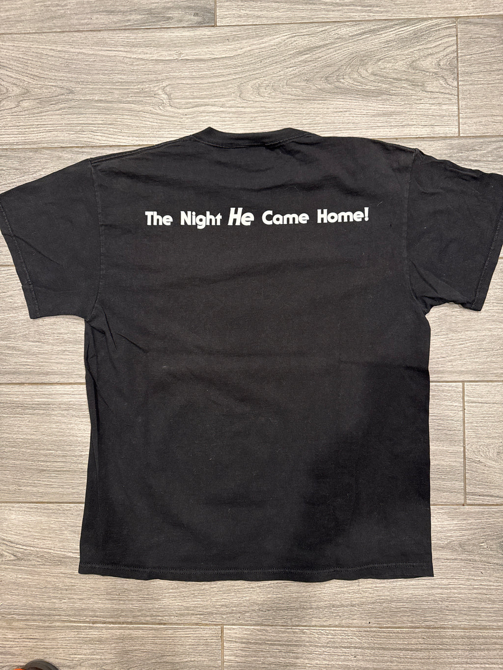 90s Halloween Michael Myers Movie Promo Night Black T-Shirt Large
