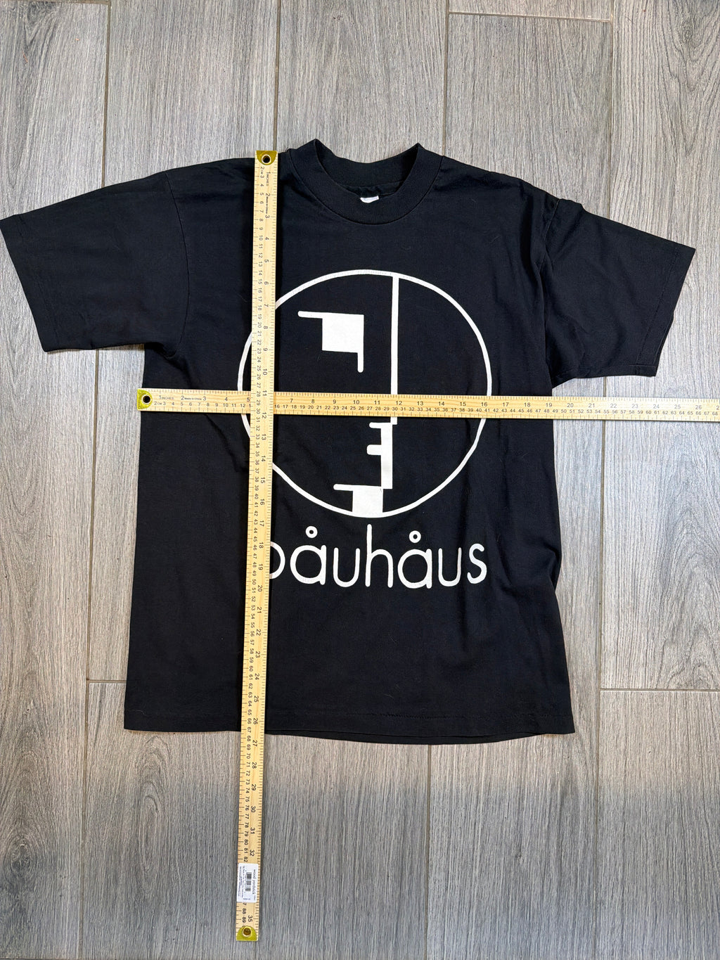 90s Bauhaus Goth Rock Band Black/White T-Shirt Large