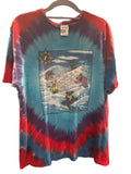 90s Grateful Dead Vail Snowboarding Bear Anvil L Tie Dye