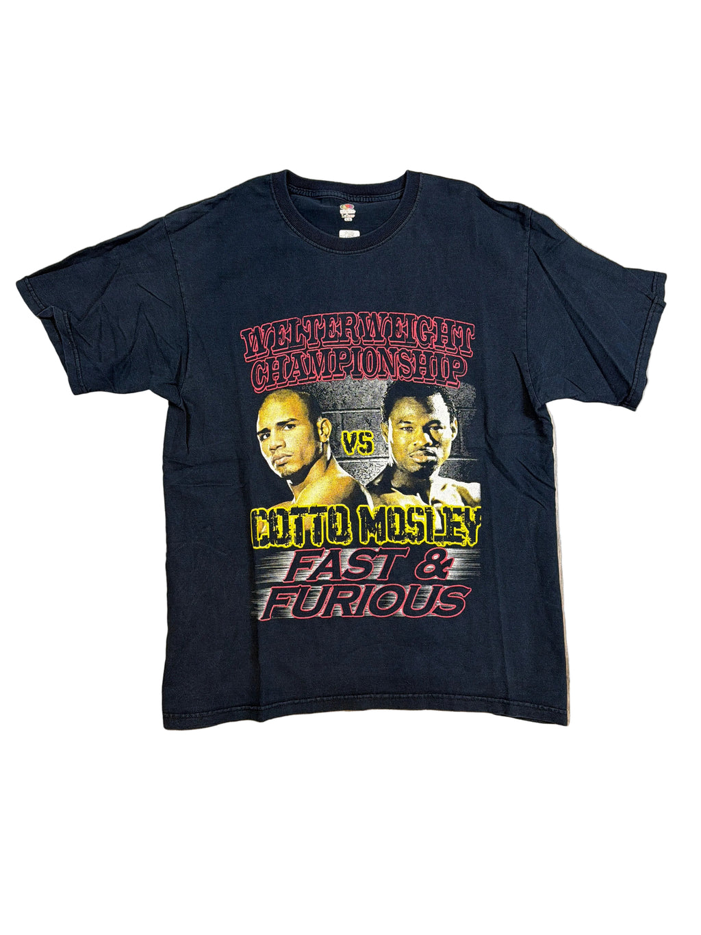 2007 Boxing Welterweight Championship Cotto v Mosley Fast Furious T-Shirt Large
