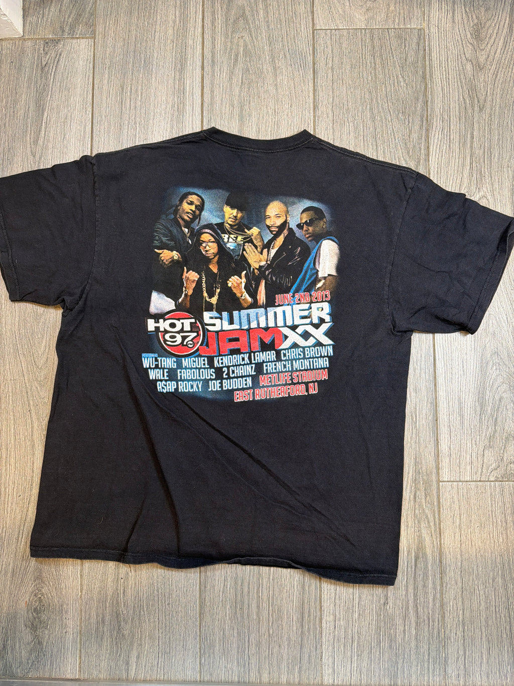 2013 Hot 97 Summer Jam Tour Wu Tang Kendrick Lamar T-Shirt XXL