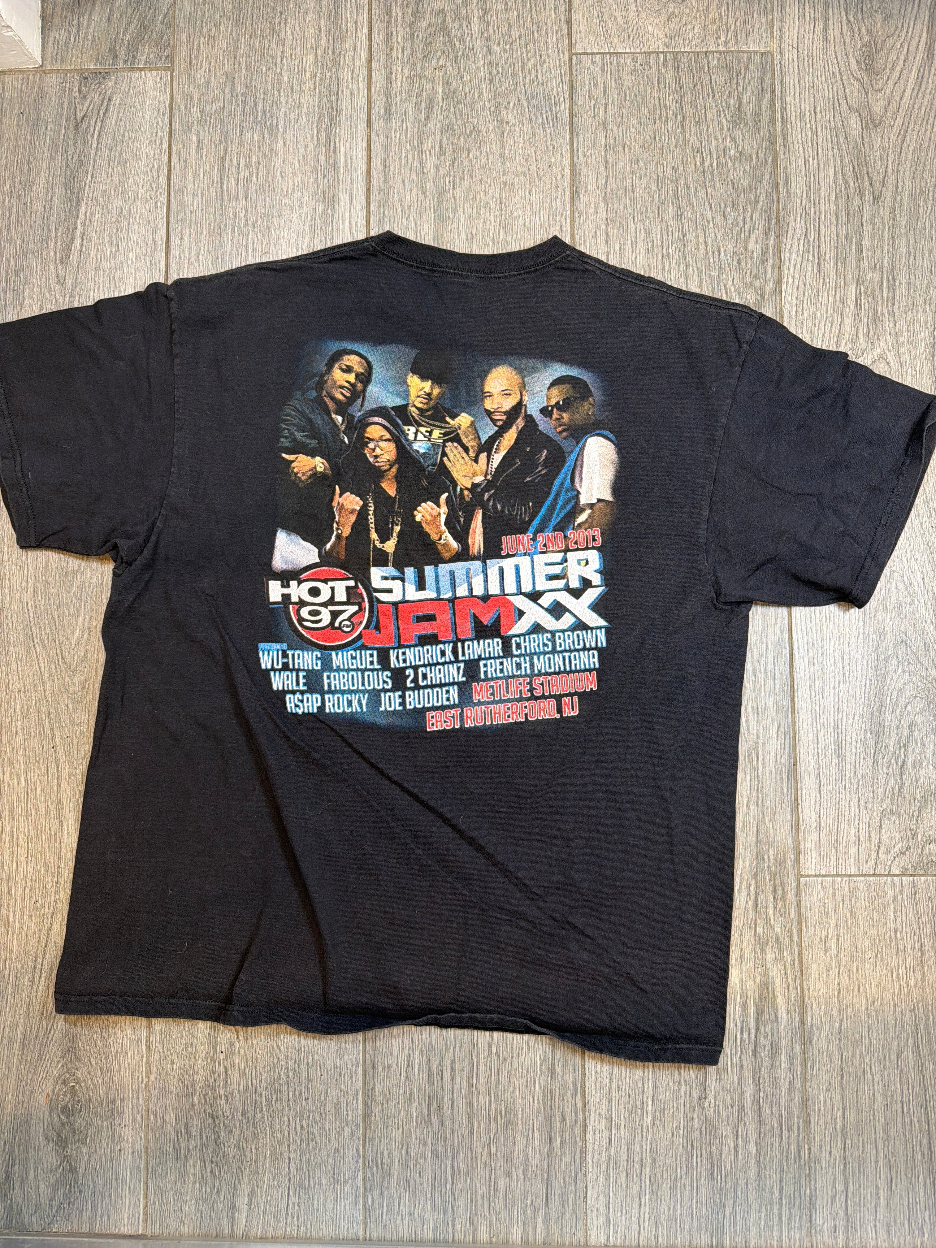 2013 Hot 97 Summer Jam Tour Wu Tang Kendrick Lamar T-Shirt XXL