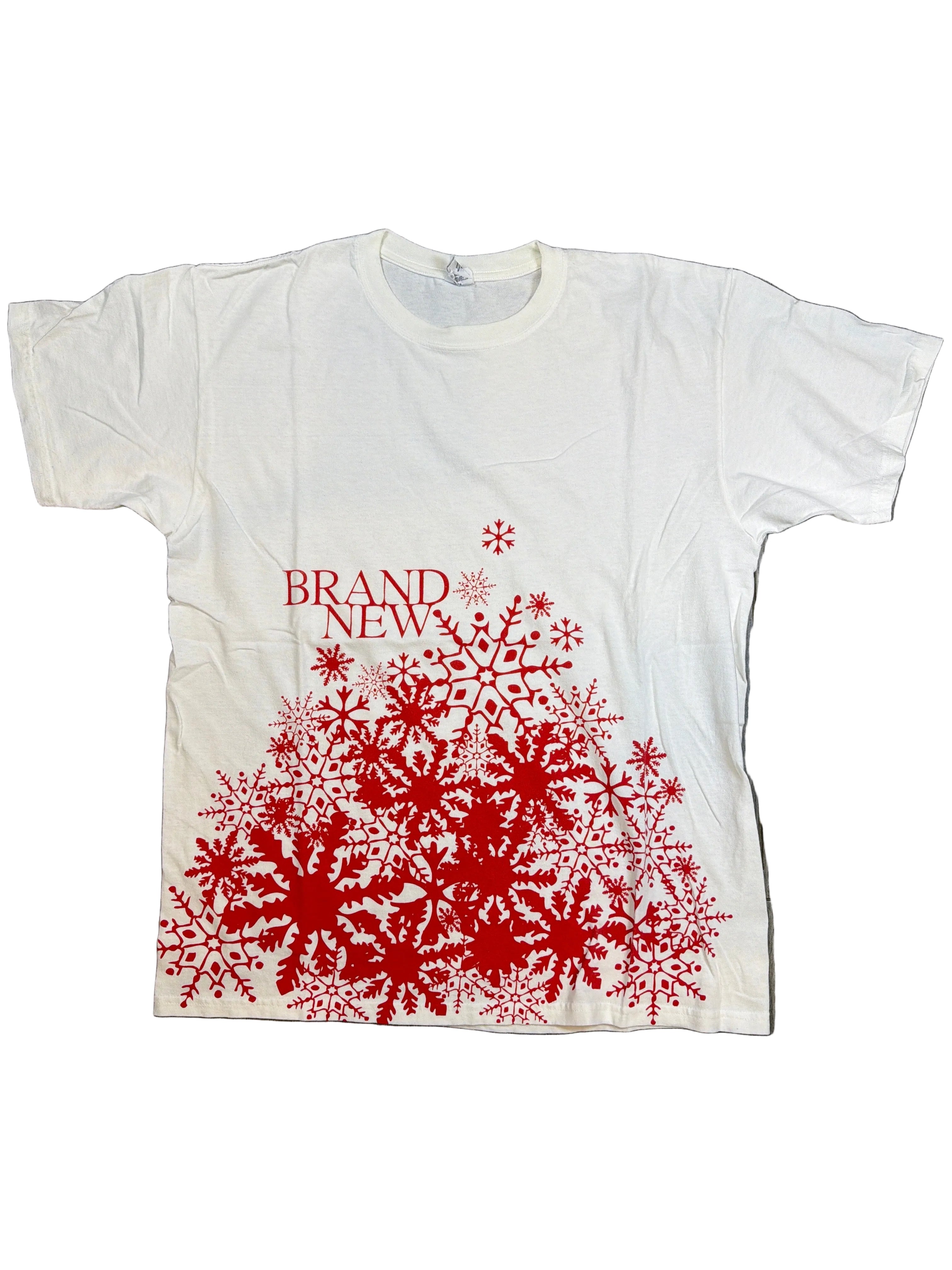 00s Brand New Snow Flake White T-Shirt XL
