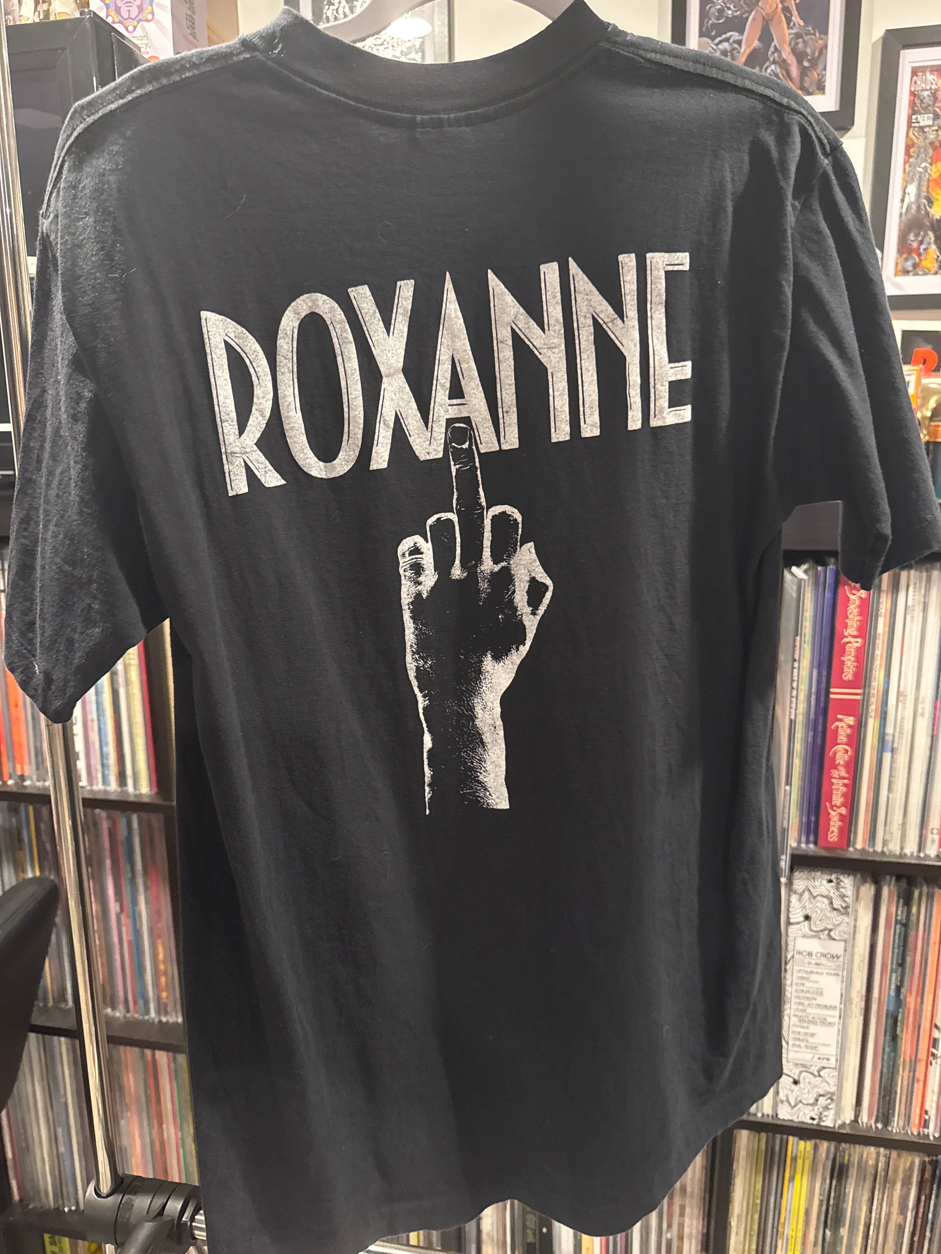 1989 Roxanne Funk Off and Die Tour Middle Finger L Sof Tee