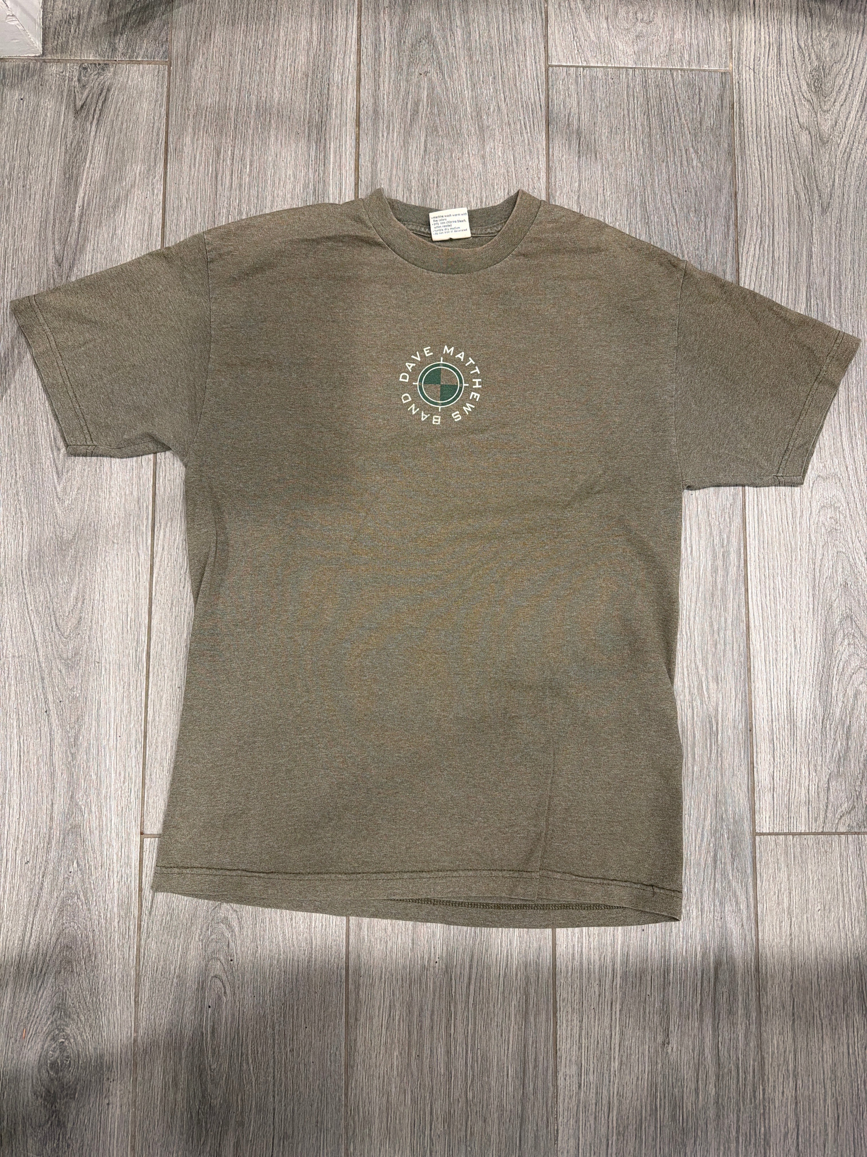2001 Dave Mathews Band DMB Green T-Shirt Large