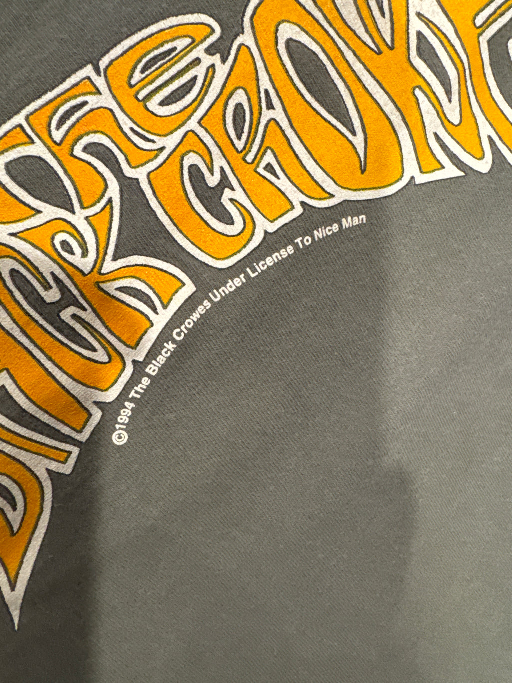 1994 Black Crowes Graphic Band Green T-Shirt Large