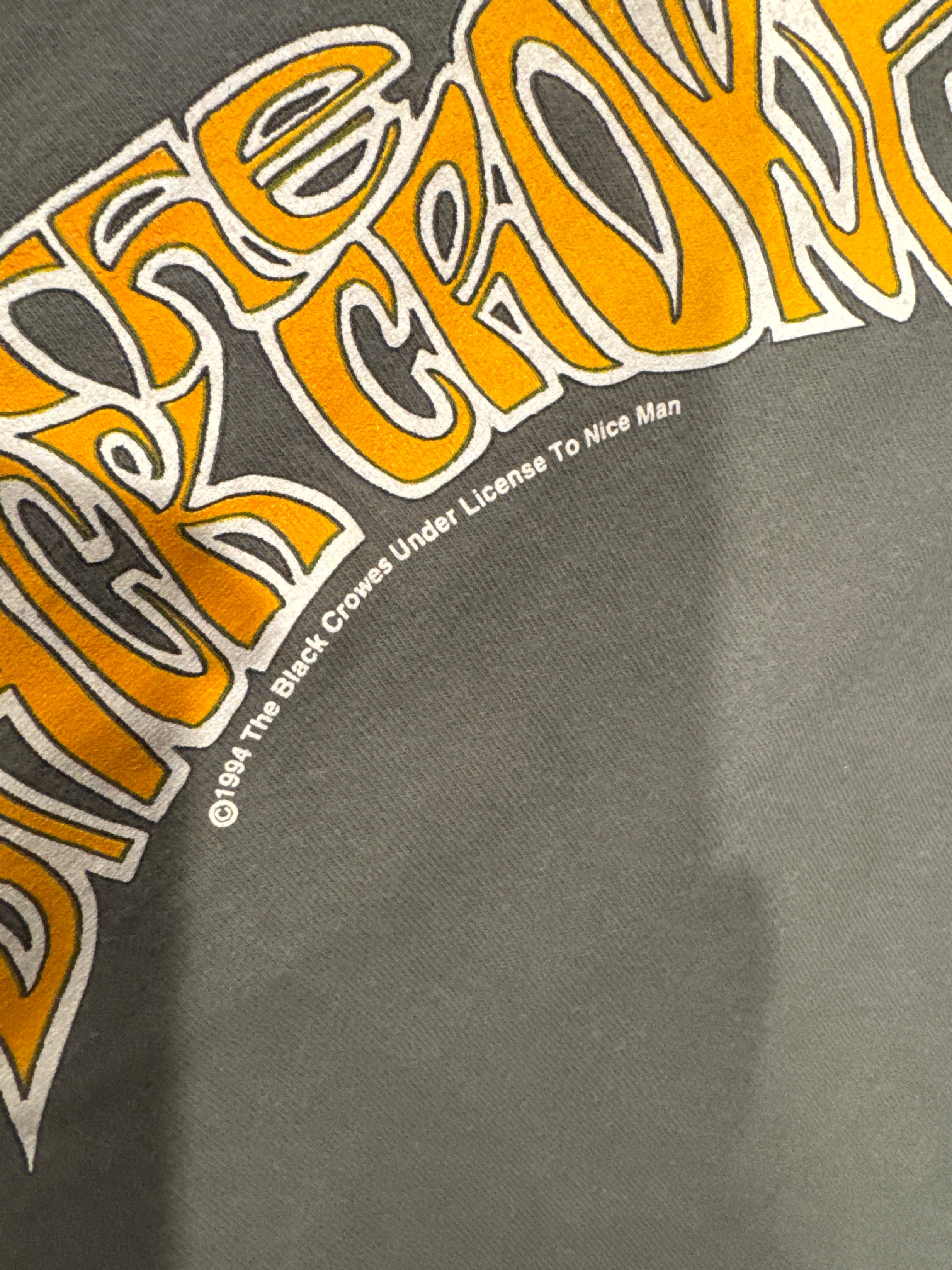 1994 Black Crowes Grafikband Grünes T-Shirt Größe L