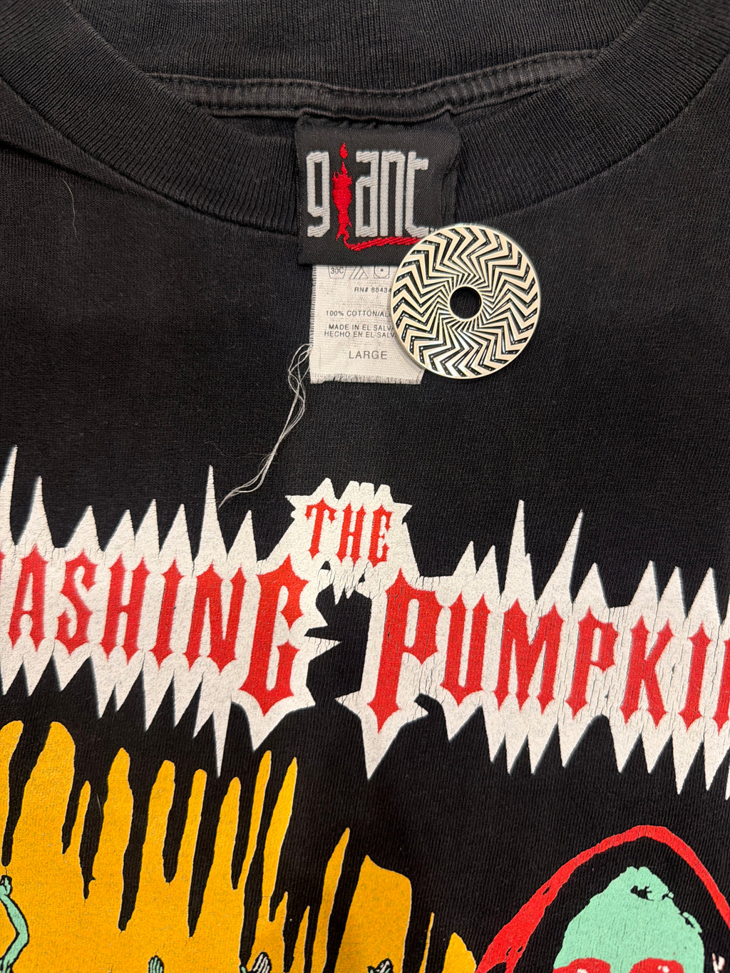 1999 Smashing Pumpkins The Arising Black Giant T-Shirt Large