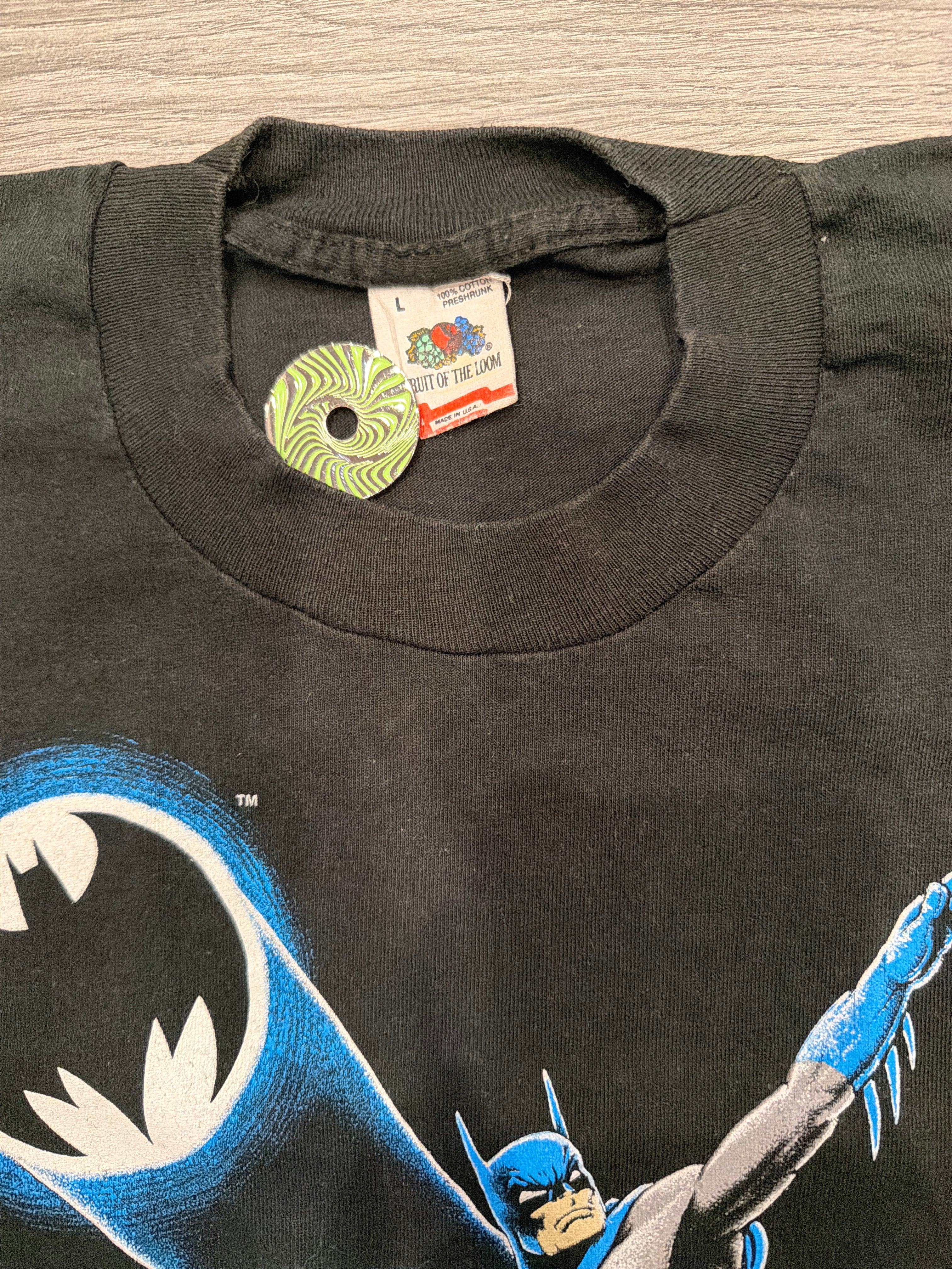 1988 Batman DC Comics Licensed Vintage T-Shirt FOTL Large