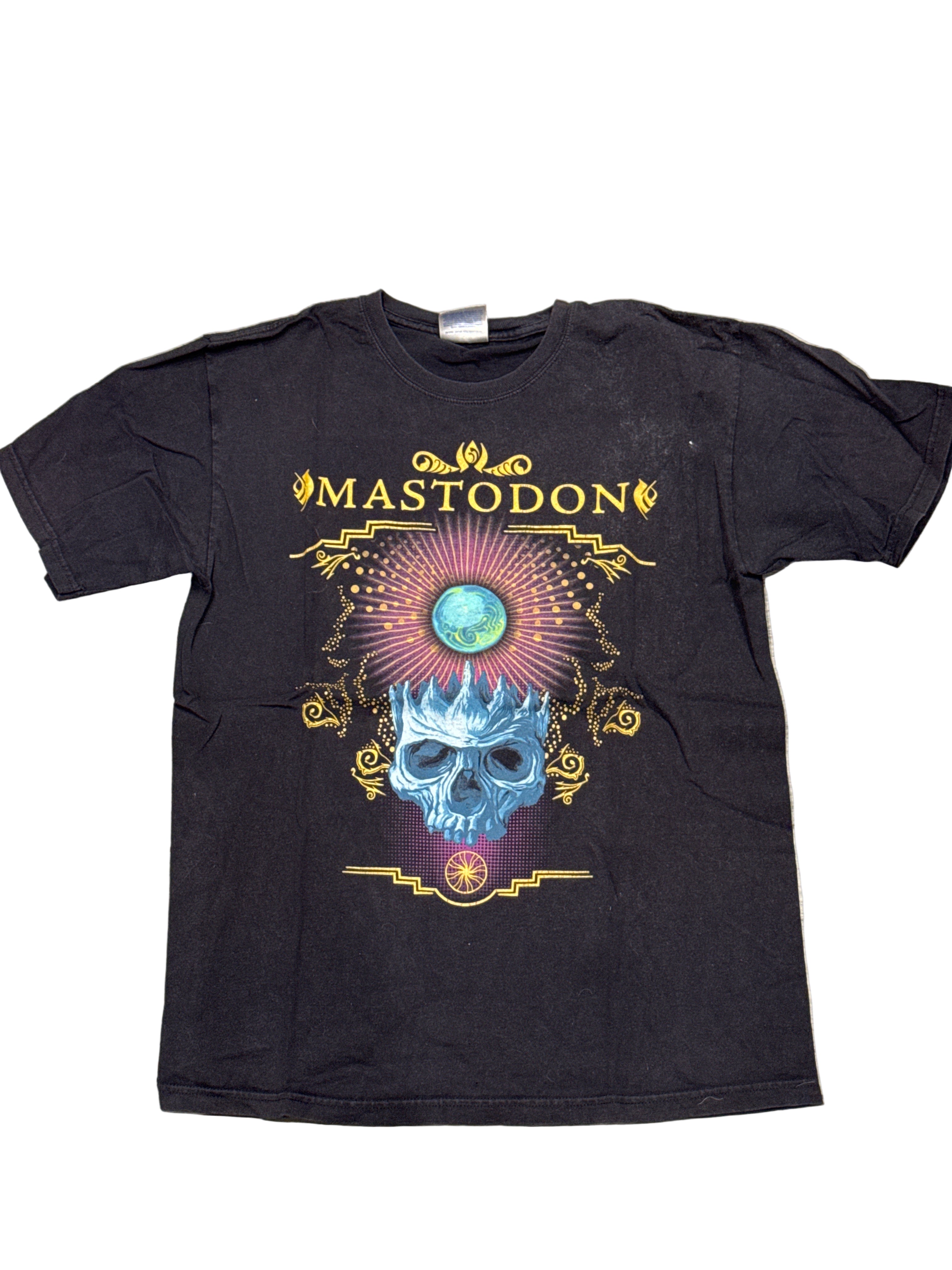 00s Mastadon Skull Metal Band Brent Hinds Black T-Shirt Medium