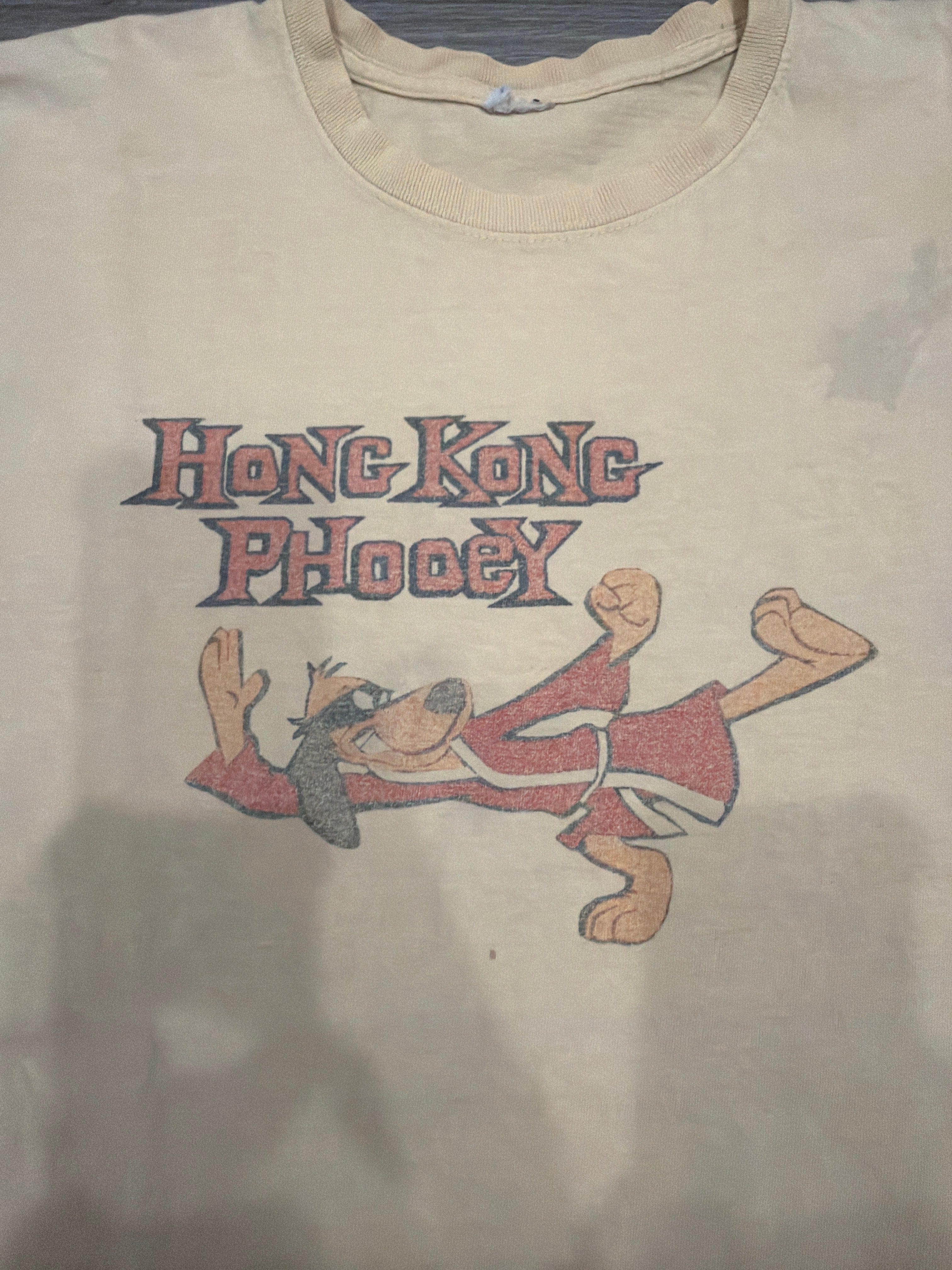 Vintage Hong Kong Phooey Hanna Barbara Beige T-Shirt