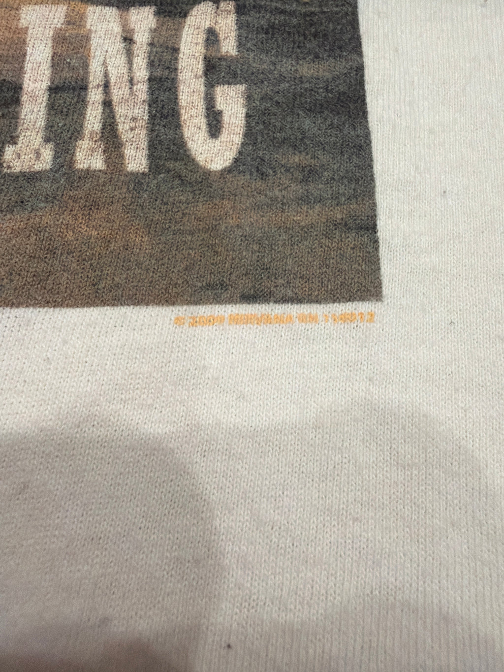 00s Nirvana Live at Reading Kurt Cobain Grohl White T-Shirt XL