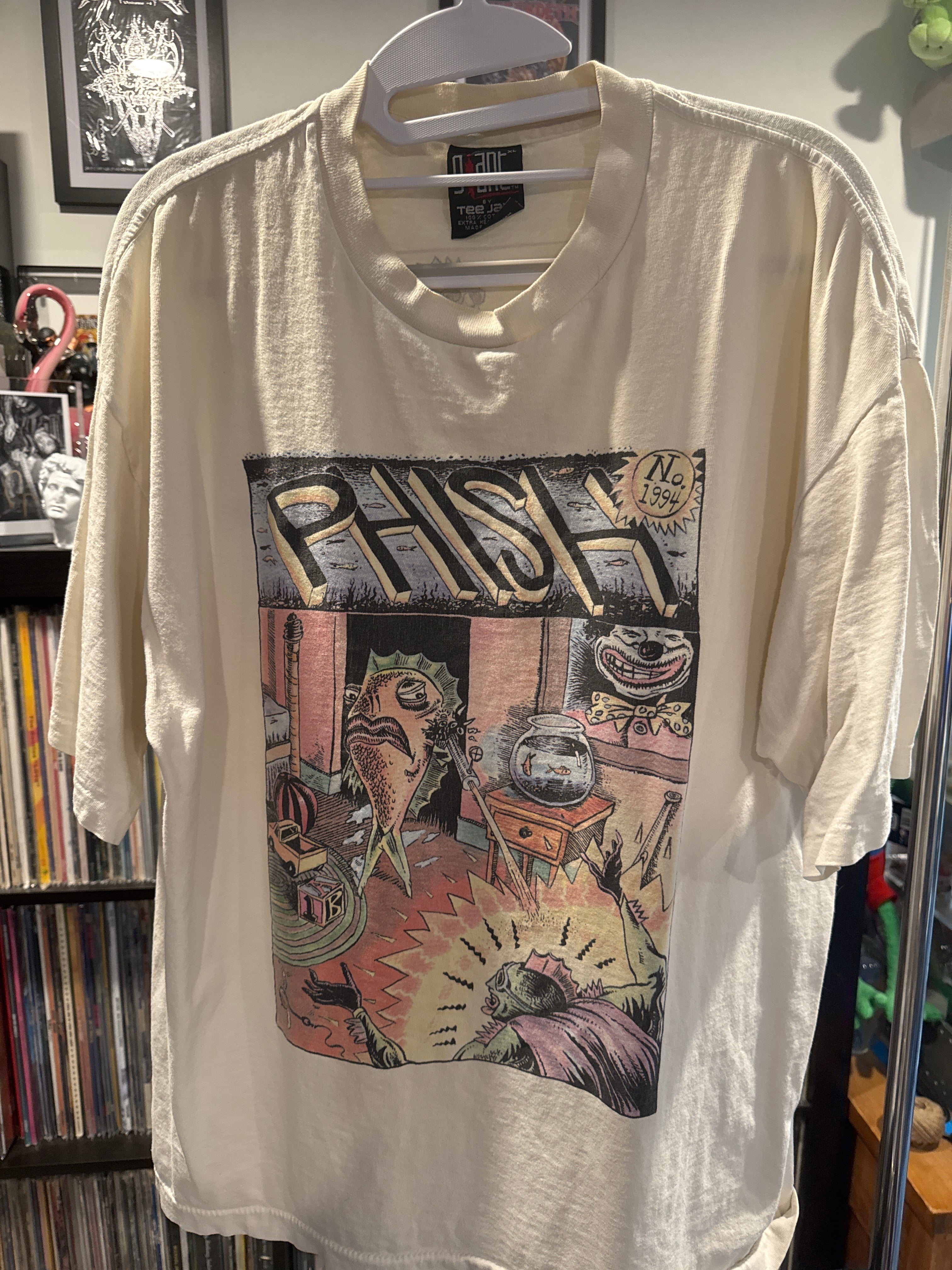 1994 Phish Fall 2004 Giant Tee Jays Comic Style Rare XL