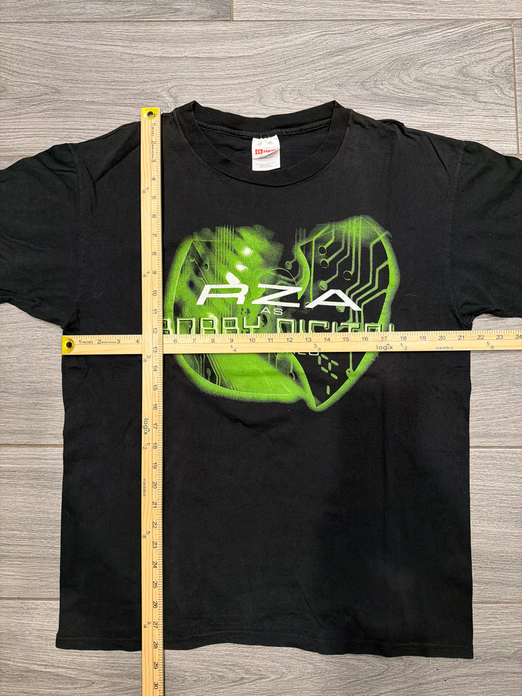 90s Wu Tang RzA Bobby Digital XL Single Stitched Black T-Shirt