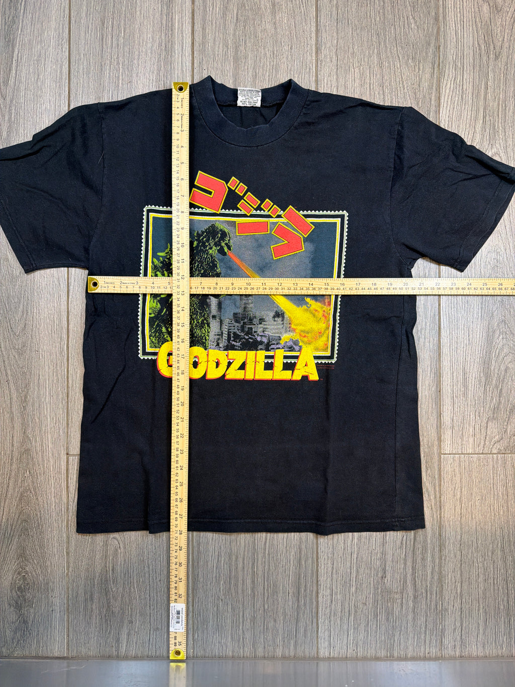 Godzilla Movie Promo 1994 Top Heavy Black T-Shirt Large