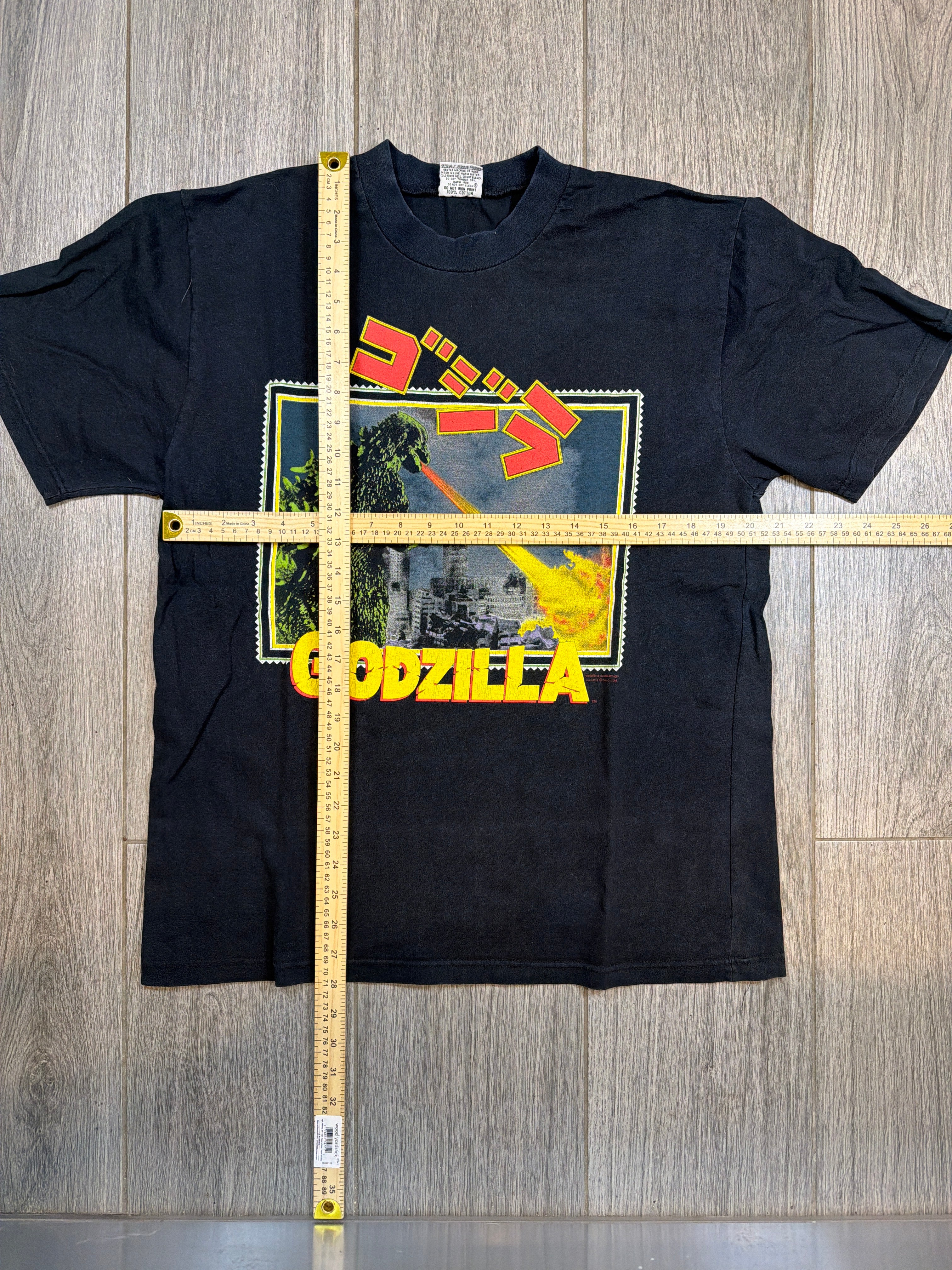 Godzilla Movie Promo 1994 Top Heavy Black T-Shirt Large