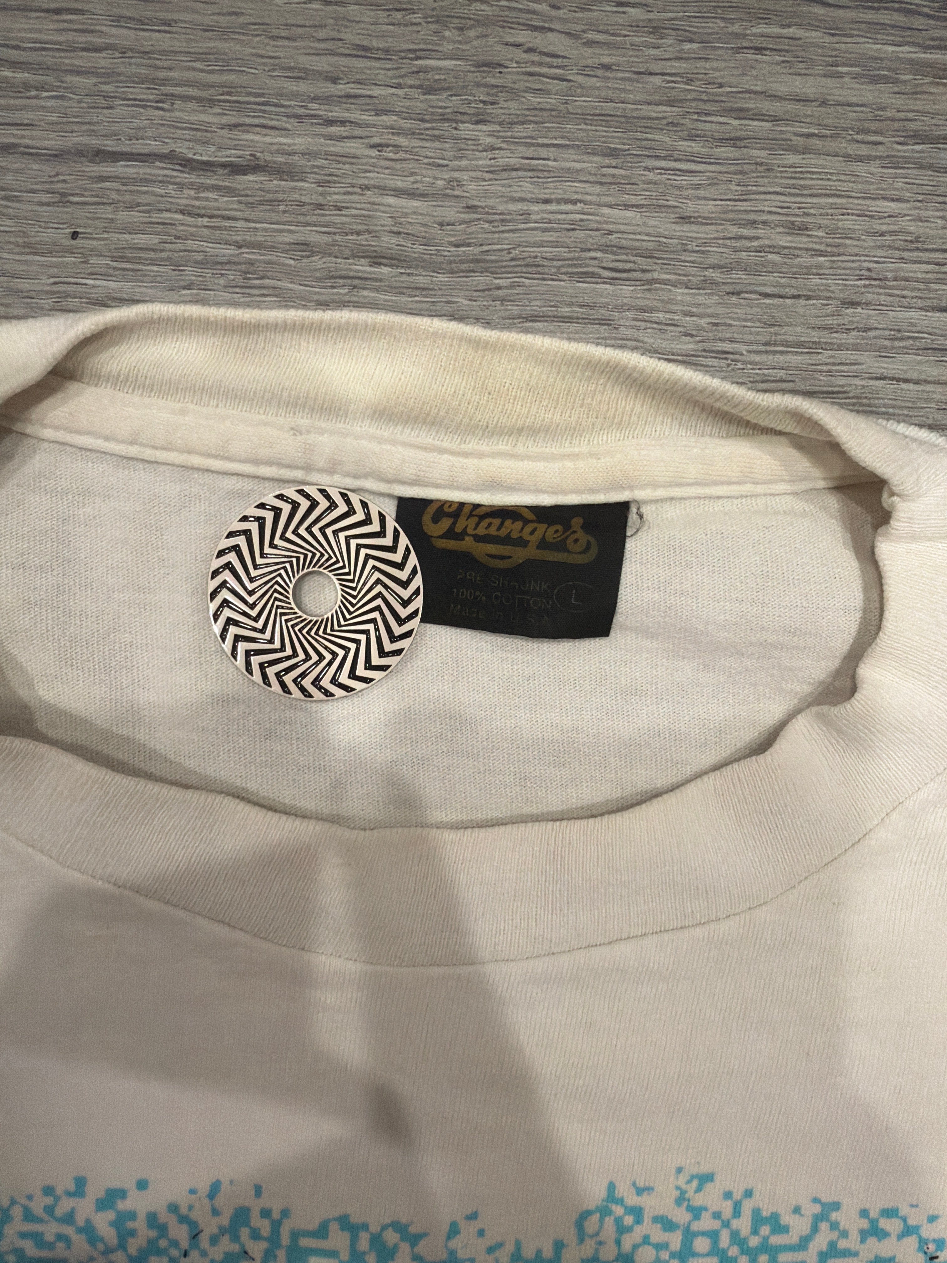 1991 Ren and Stimpy Show Nickelodeon White Changes T-Shirt Large