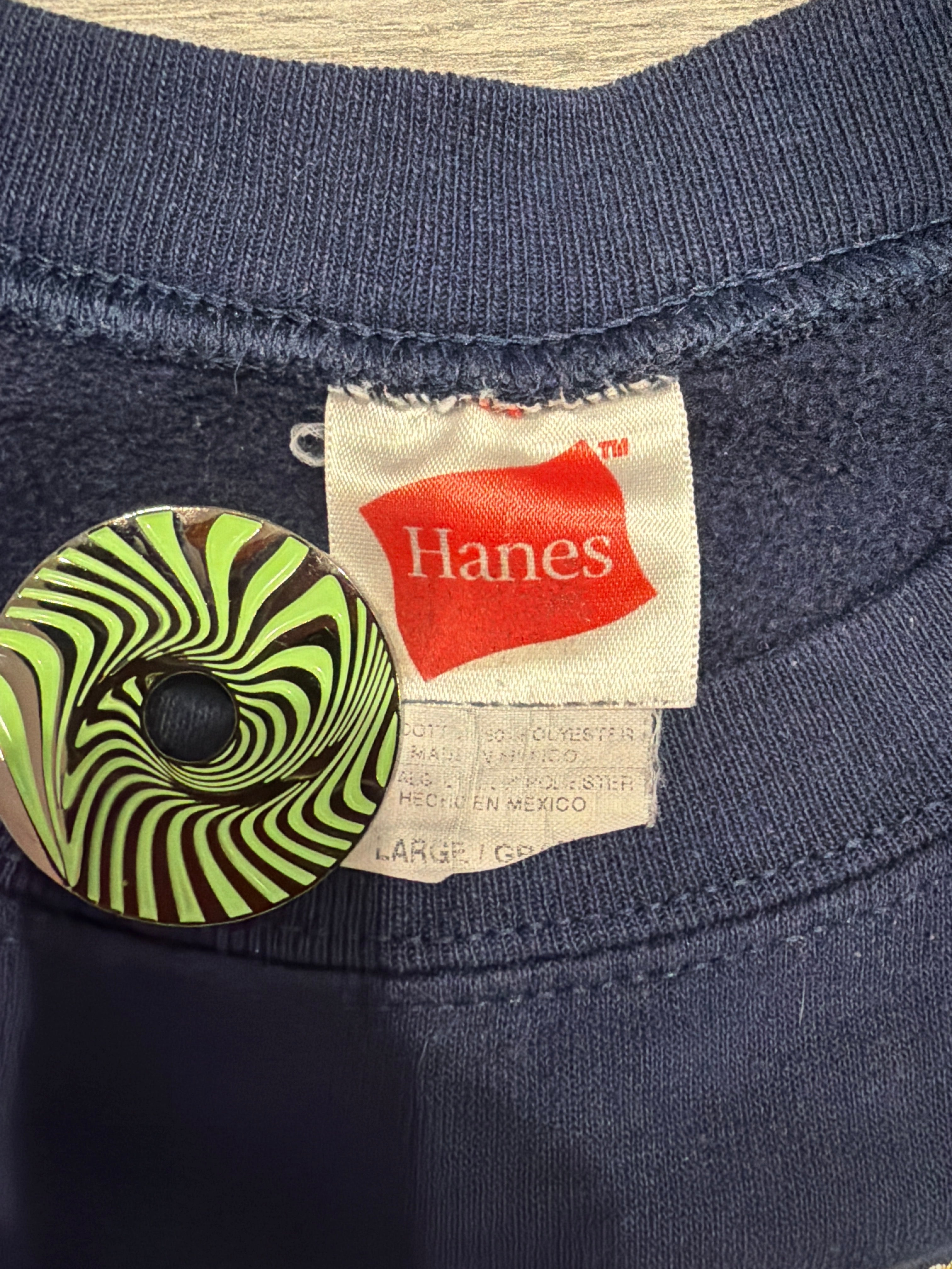 2005 Sturgis Motorcycle Harley Davidson Crew Neck Blue Sweatshirt Large