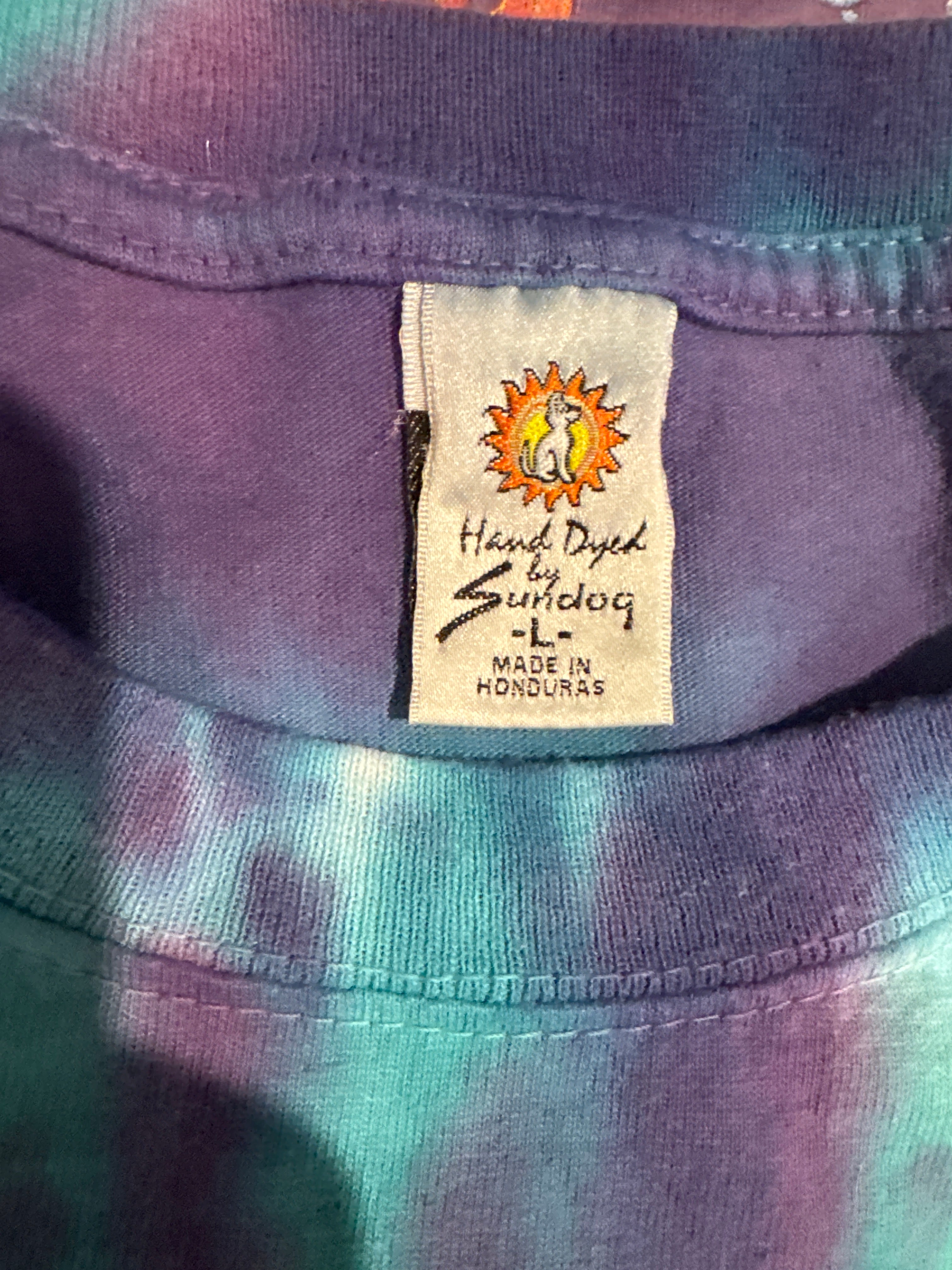 1995 Grateful Dead Thirty Years Vintage Sundog Tie Dye T-shirt Large