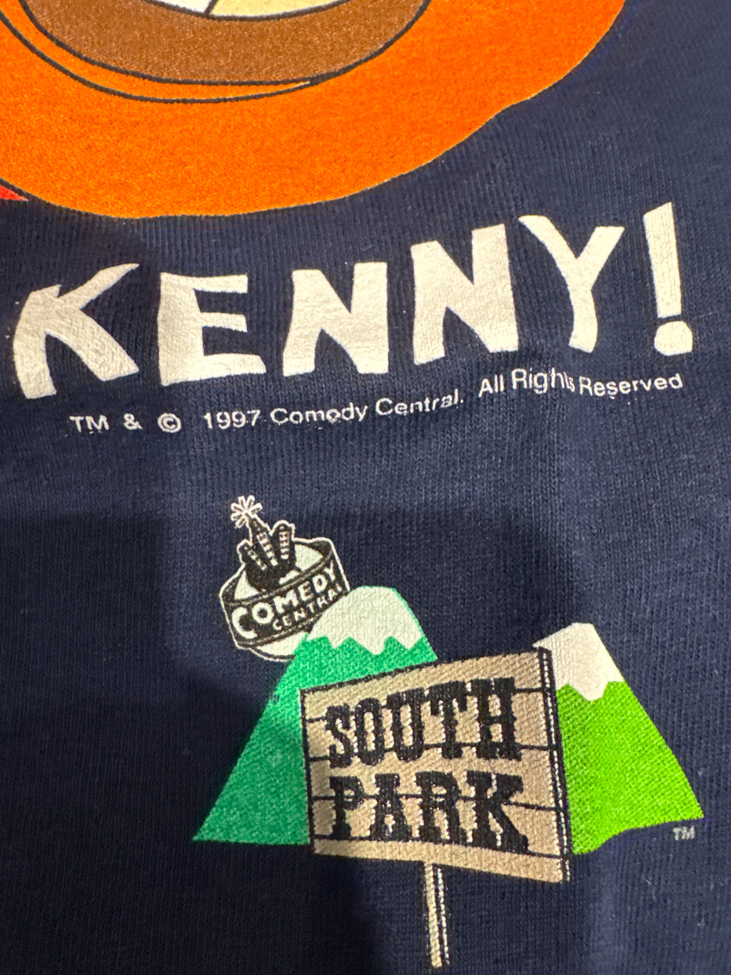 1997 South Park They Killed Kenny Stan Blue T-Shirt