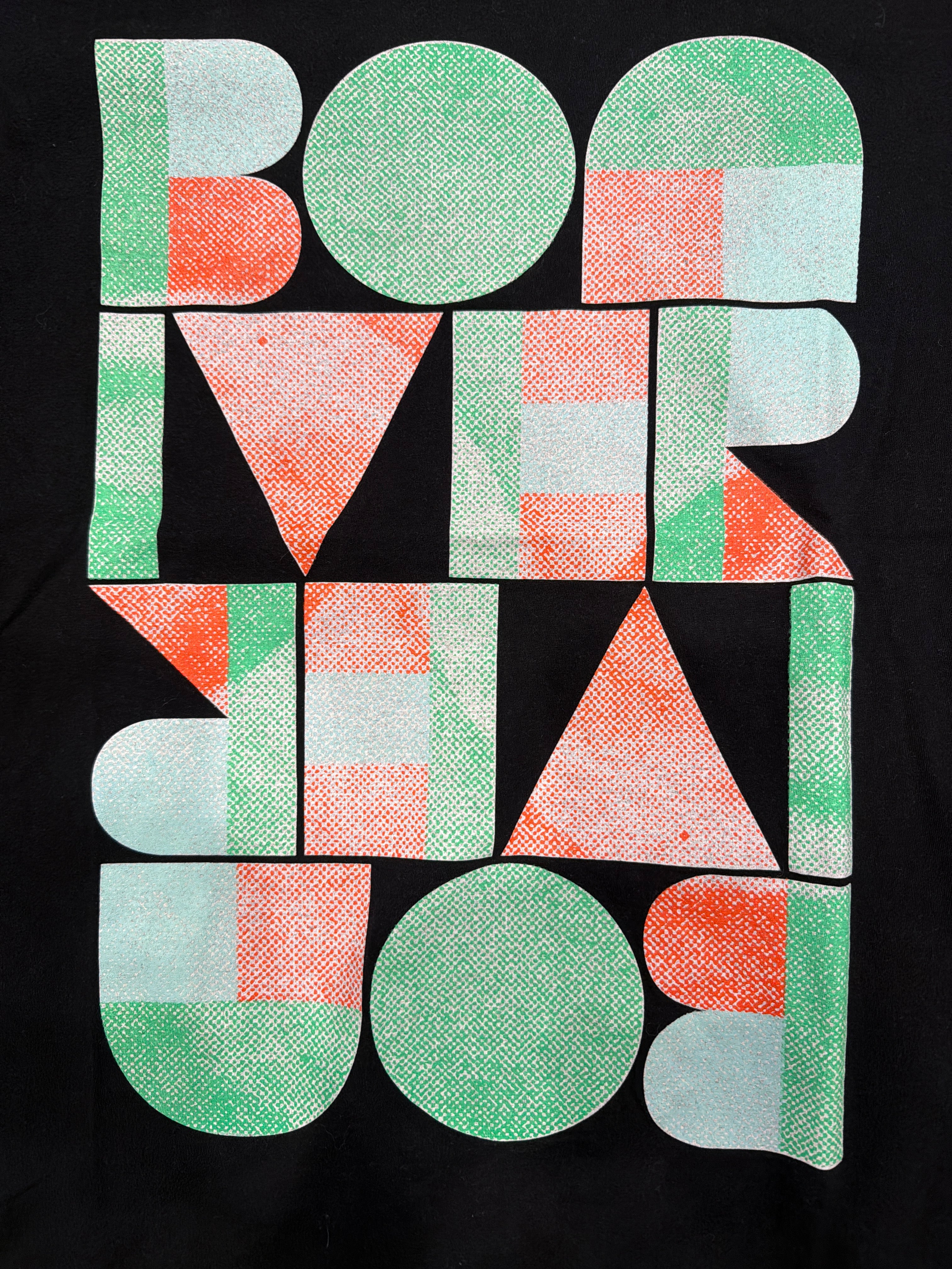 00s Bon Iver Tour American Apparel Black T-Shirt Medium