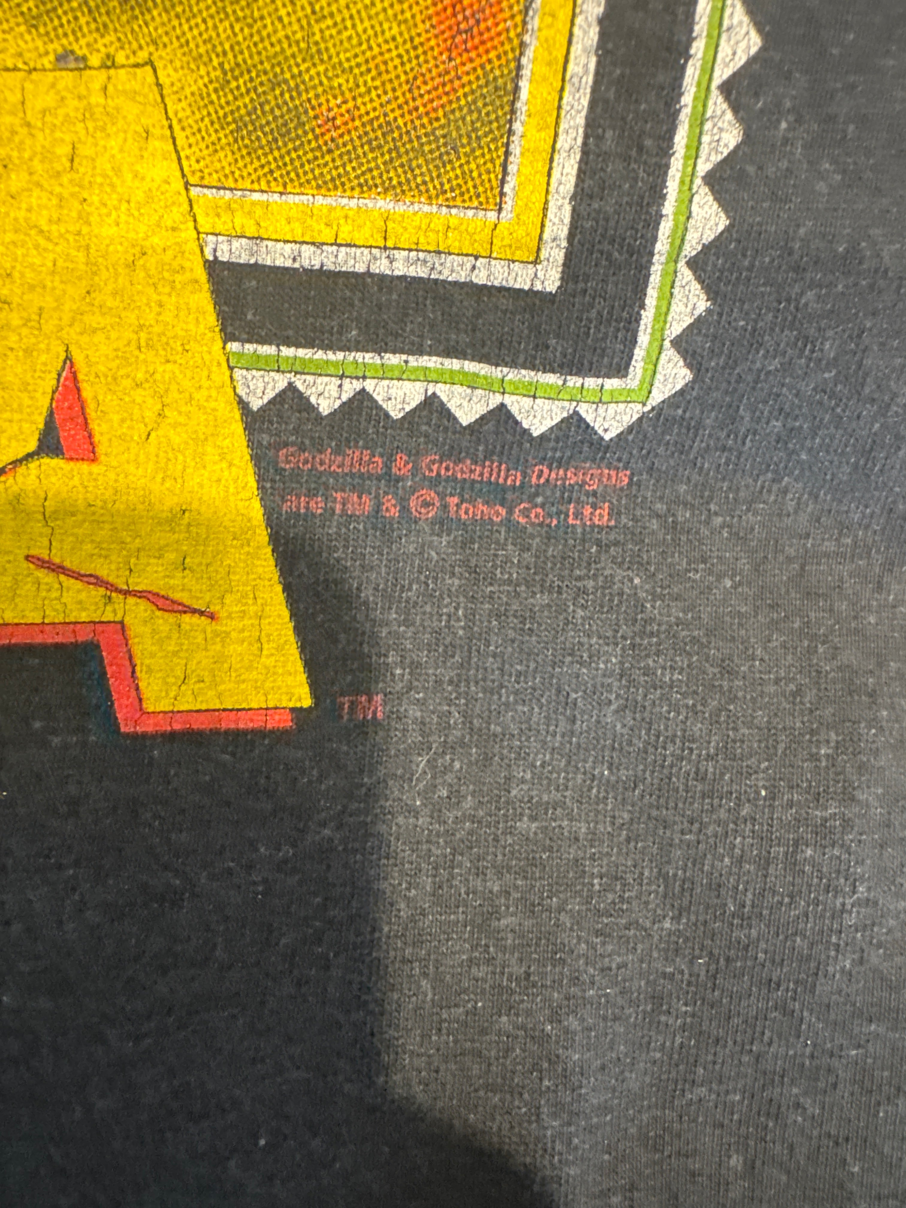Godzilla Movie Promo 1994 Top Heavy Black T-Shirt Large