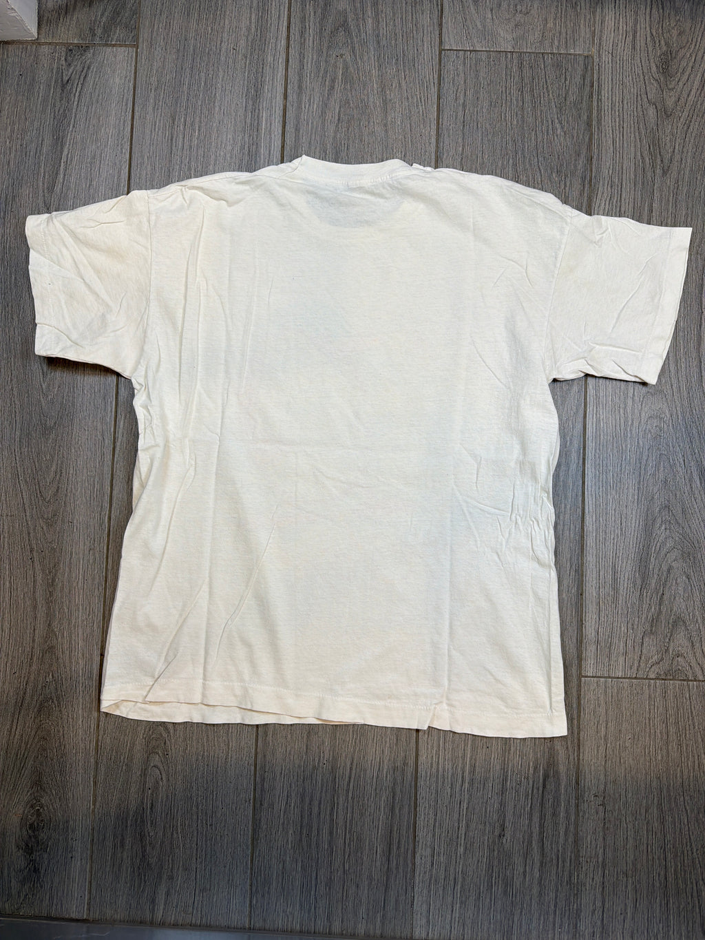 1991 Ren and Stimpy Oh Joy Nickelodeon White T-Shirt Large