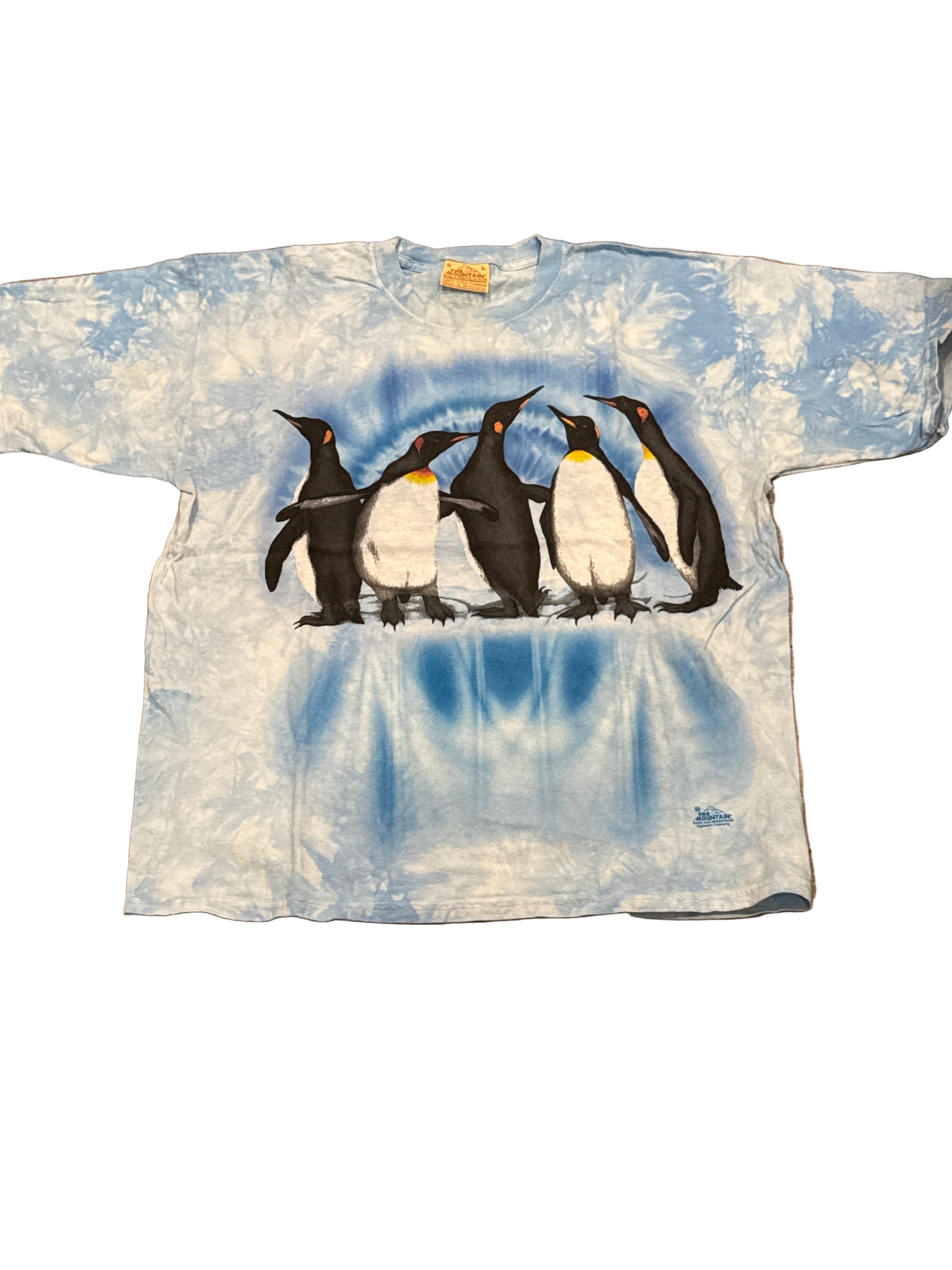 2003 The Mountain Penguins Blue Tie-Dye USA Jan Henderson T-Shirt XL
