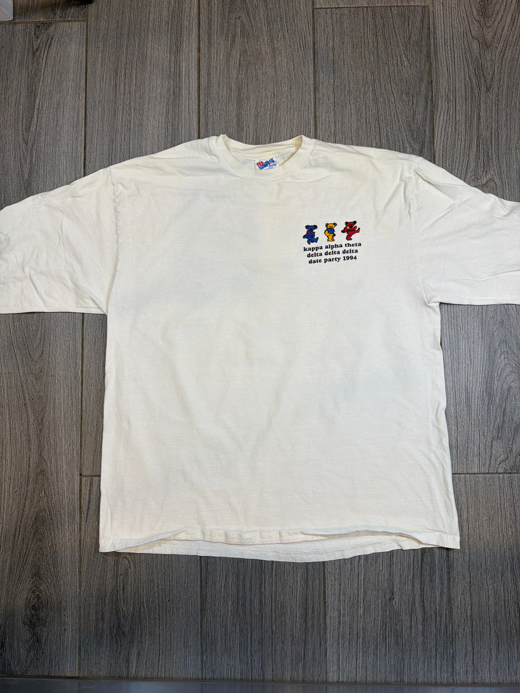 90s Theta Tri Delt Miami University Grateful Dead Bears T-Shirt XL