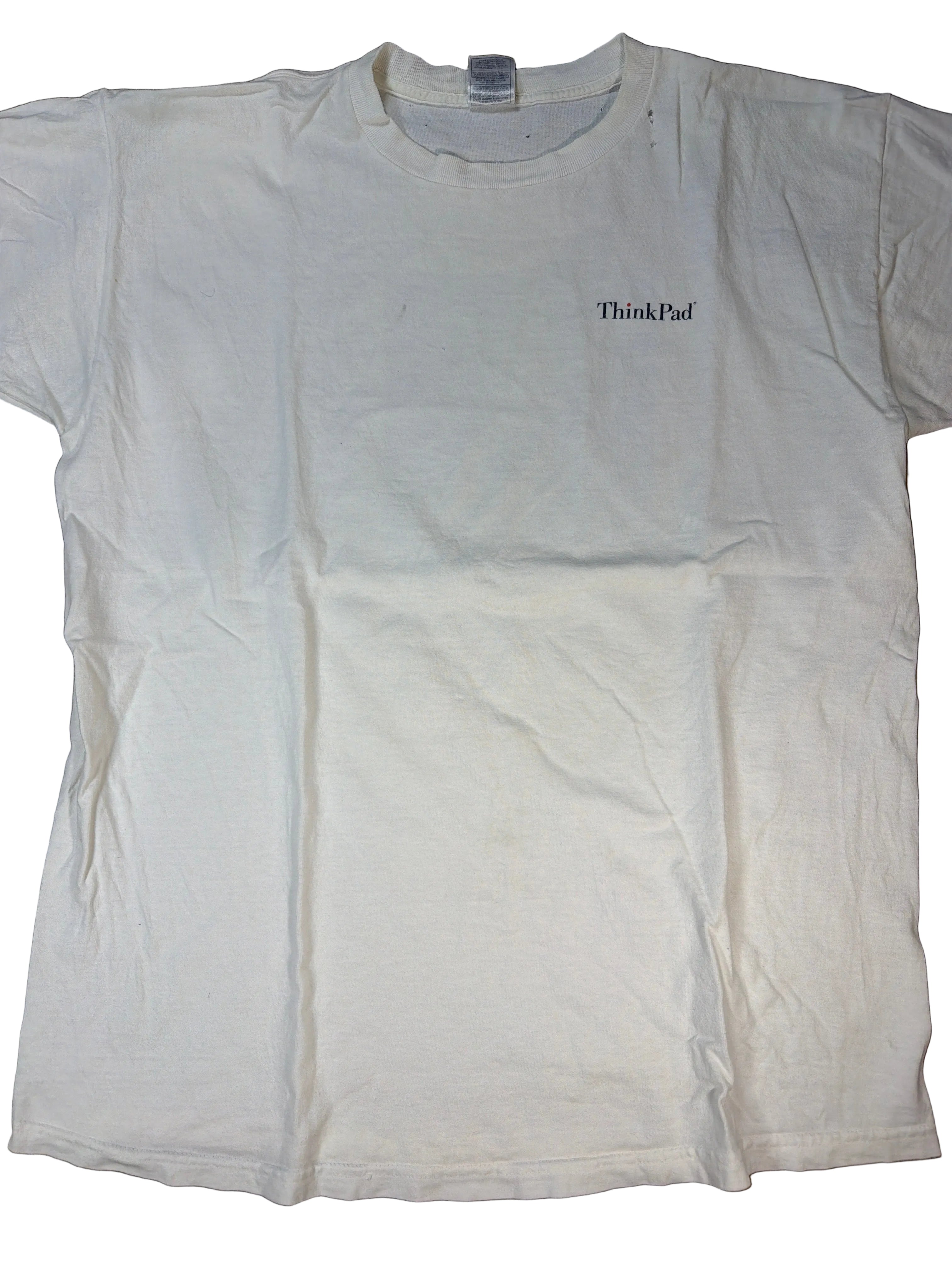 IBM Thinkpad Vintage Tech White T-Shirt XL