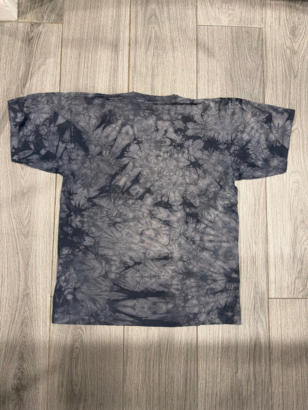 Led Zeppelin Liquid Blue Tie Dye Grey T-Shirt Large