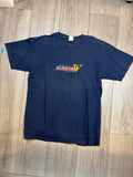 Y2K Gundam Wing Mobile Suit Blue T-Shirt Large