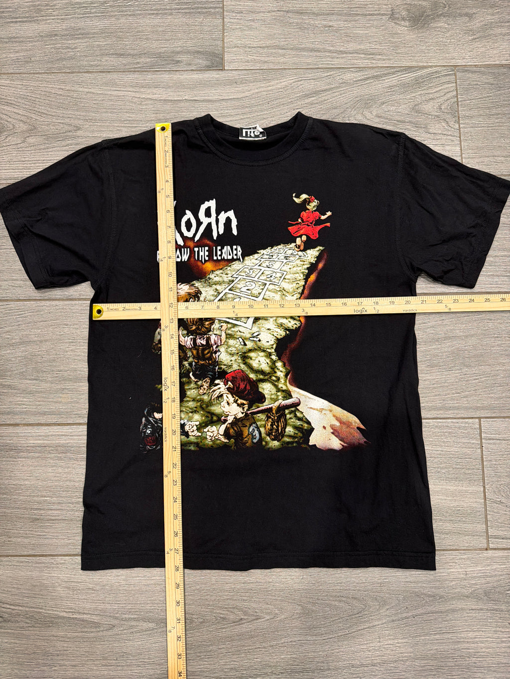 Korn Mexican Bootleg Follow The Leader Black T-Shirt Large