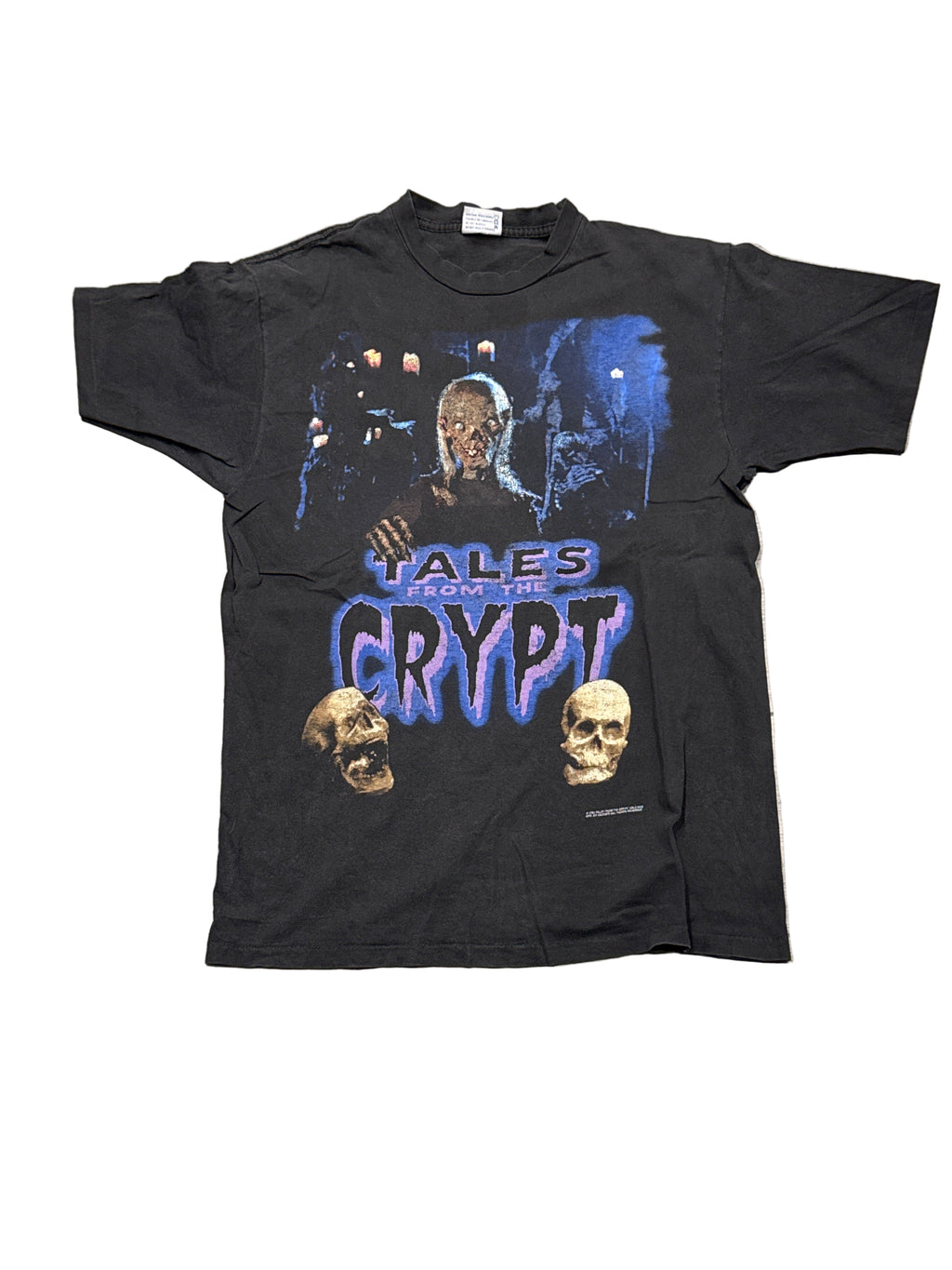 1995 Tales from the Crypt Keeper Cronies Black Graphic T-Shirt XL