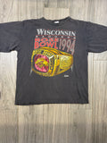 Wisconsin Badgers 1994 Rose Bowl Football NCAA Distressed Black T-Shirt Large