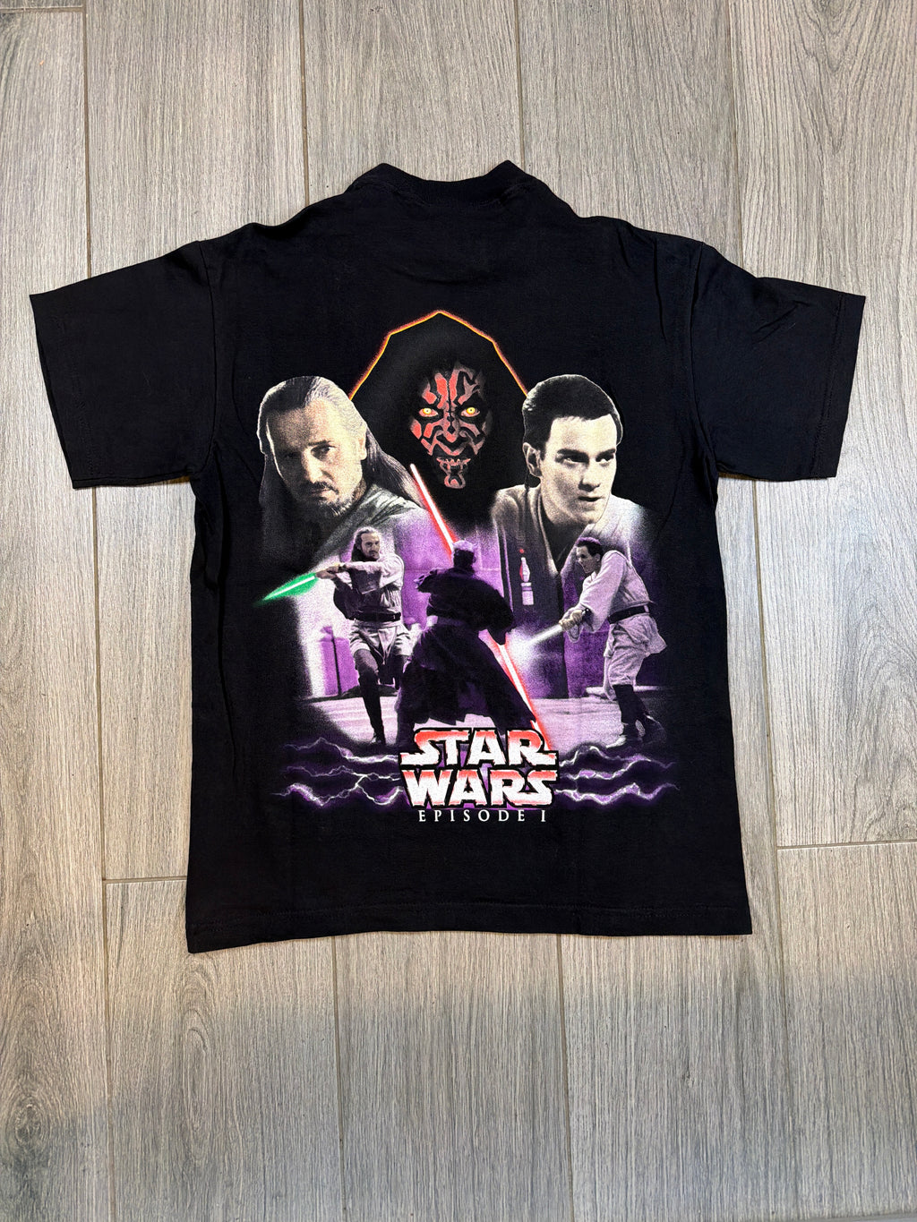 00s Star Wars Darth Maul Jedi Sith Black T-Shirt Medium