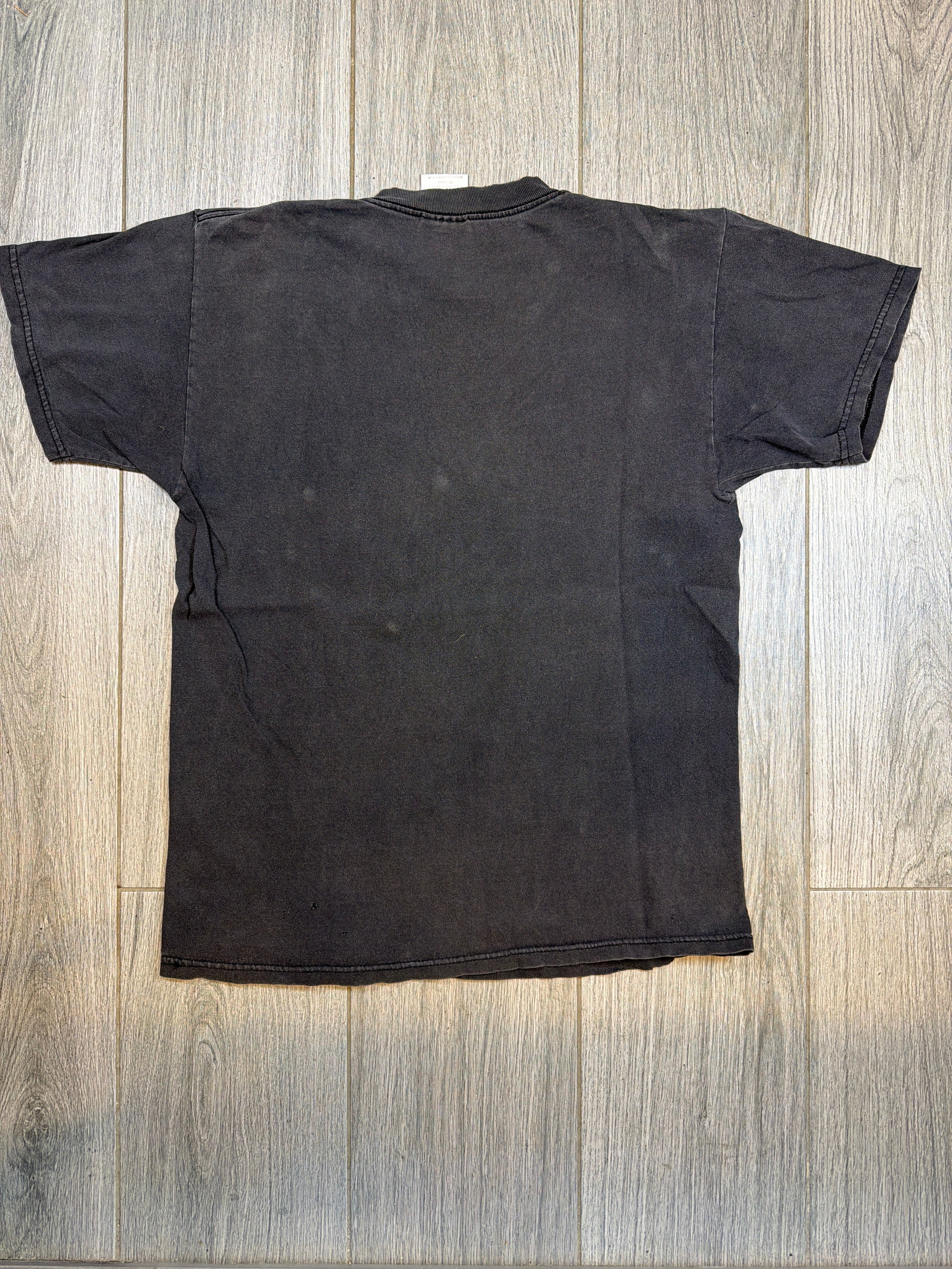 Zero Jamie Thomas Skull Skateboard Distressed Black T-Shirt Medium