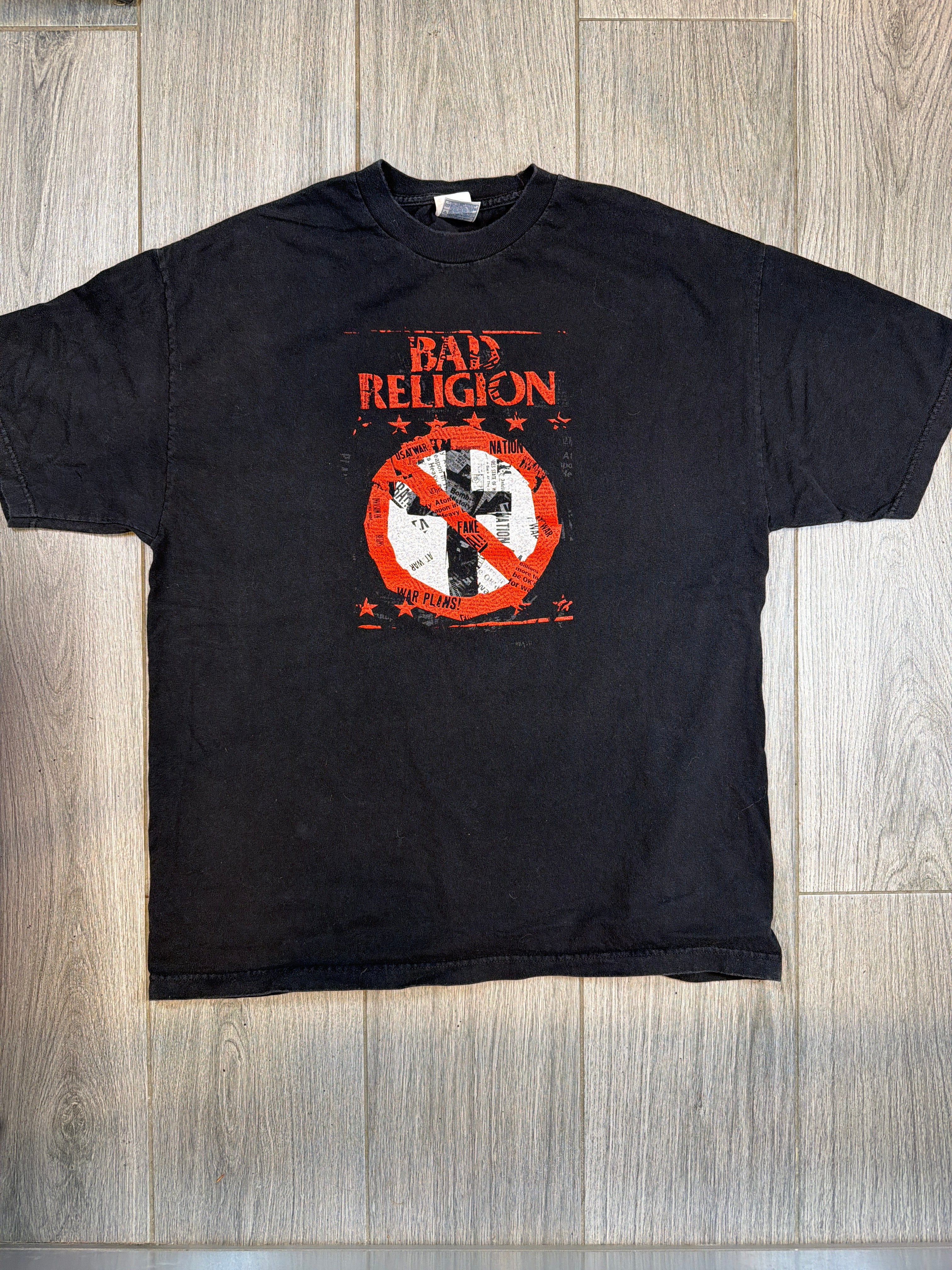2006 Bad Religion US Invasion Tour Dates Black T-Shirt XL