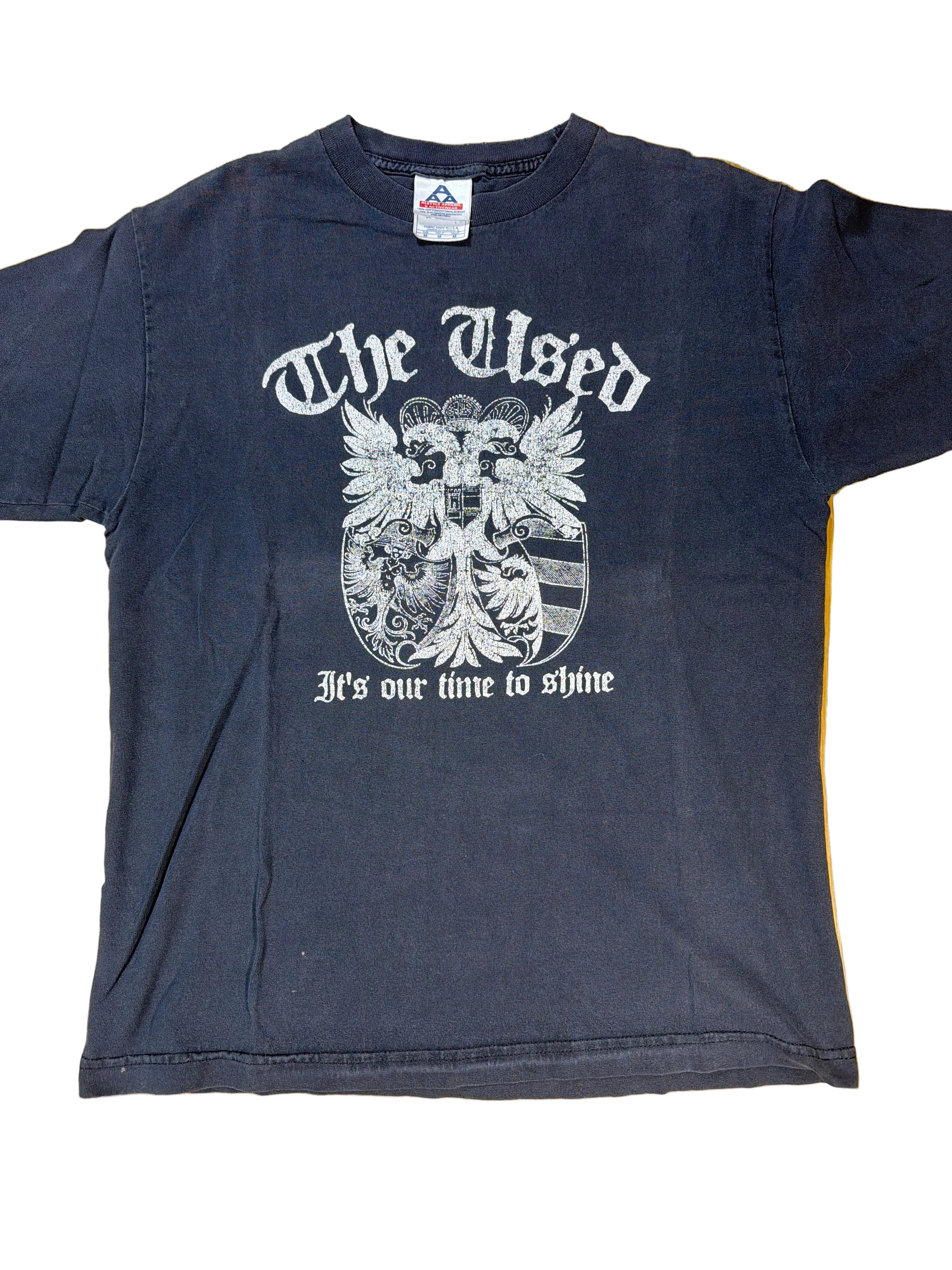 The Used Our Time To Shine Y2K Punk Band Black T-Shirt Medium
