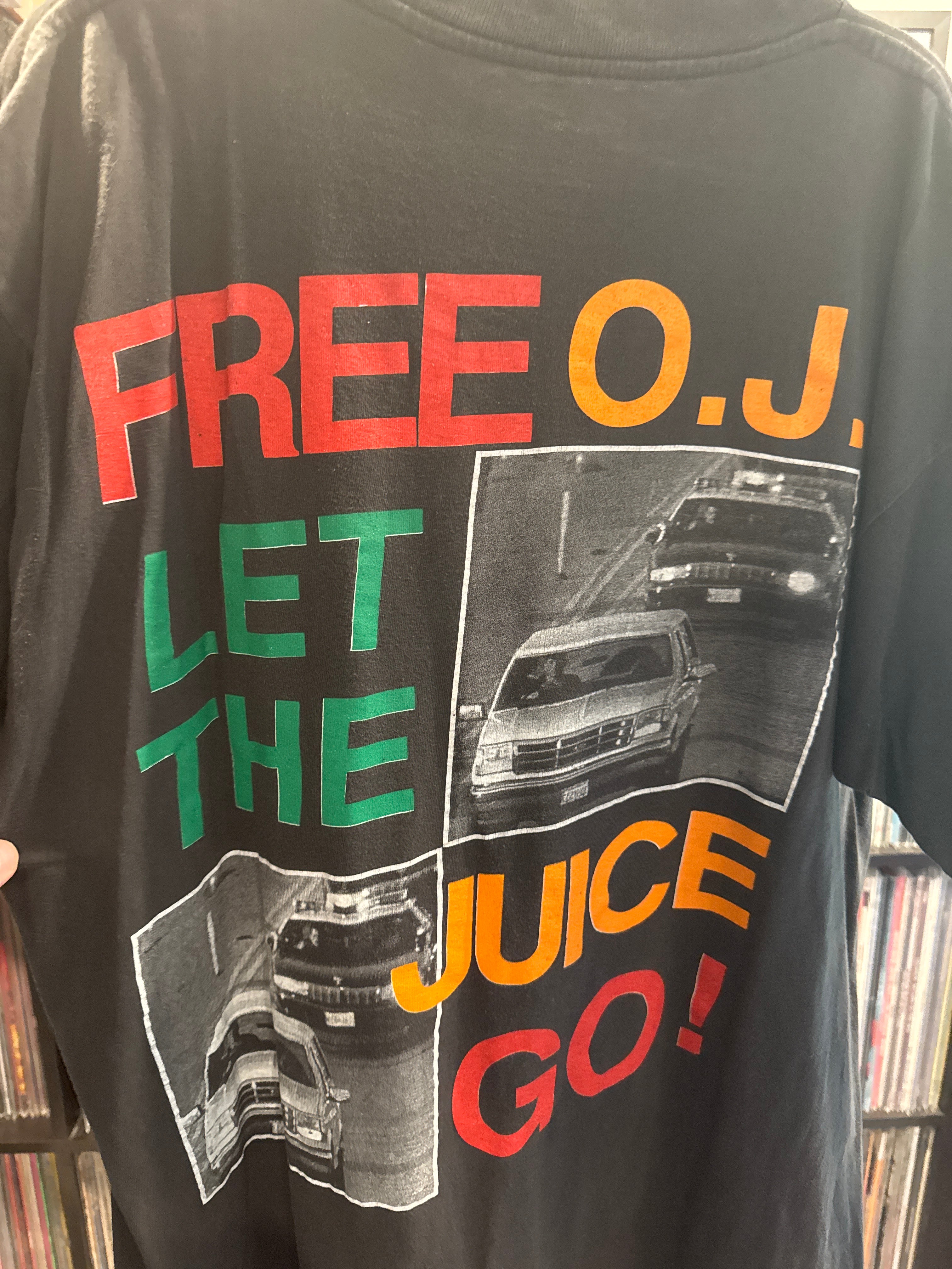 90s OJ Simpson Free OJ 2XL Faded Single Stitch