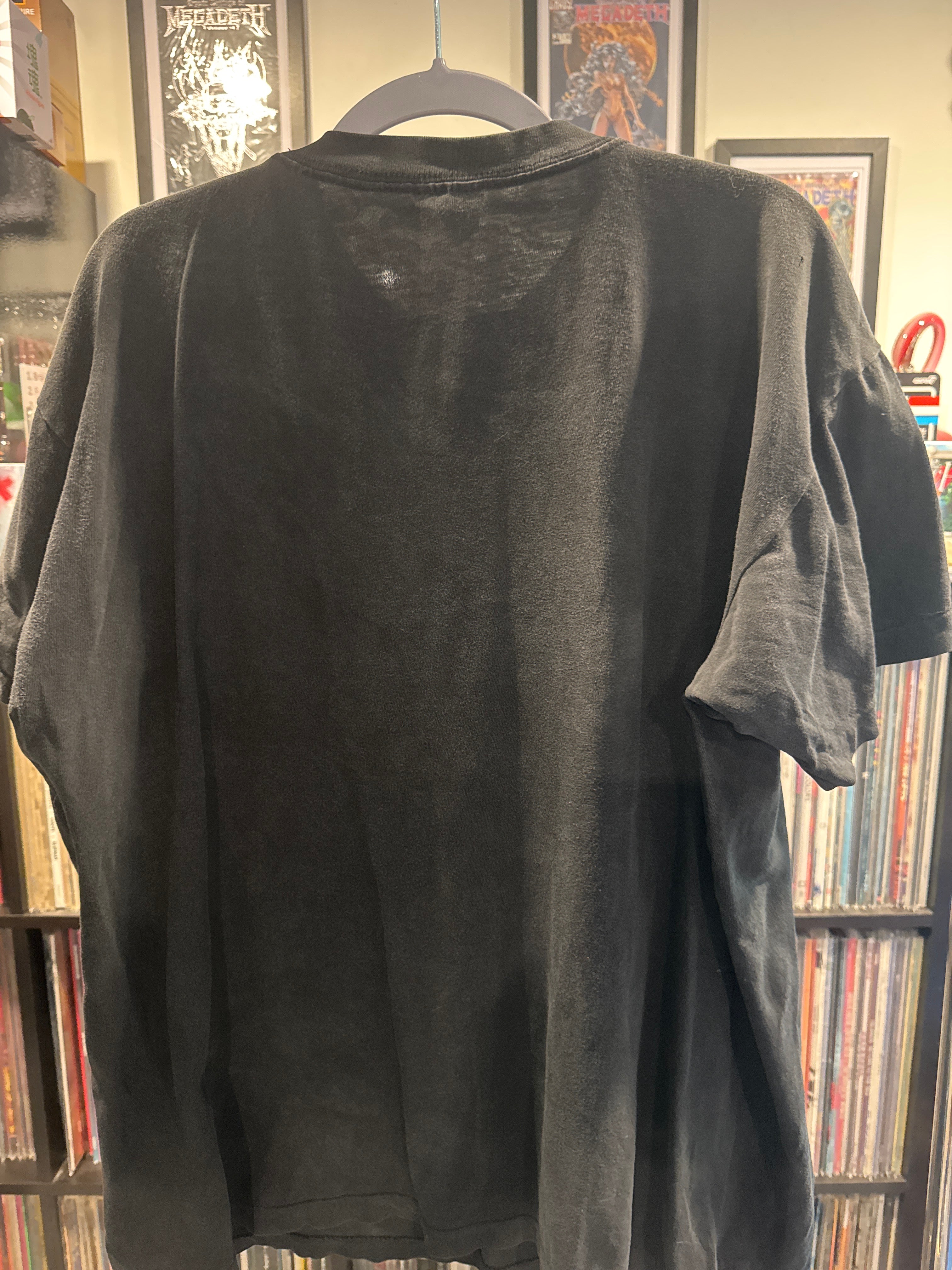 1993 Beavis and Butthead XL Tourchamp Distressed Black Shirt