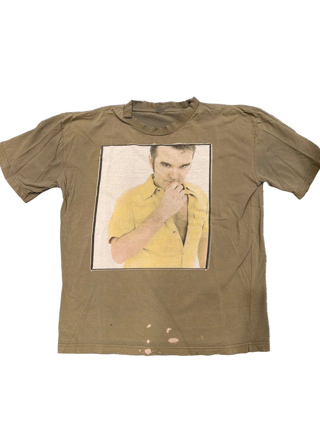 90s Morrissey Oye Esteban Tour Thrashed Worn Brown/Green T-Shirt XL