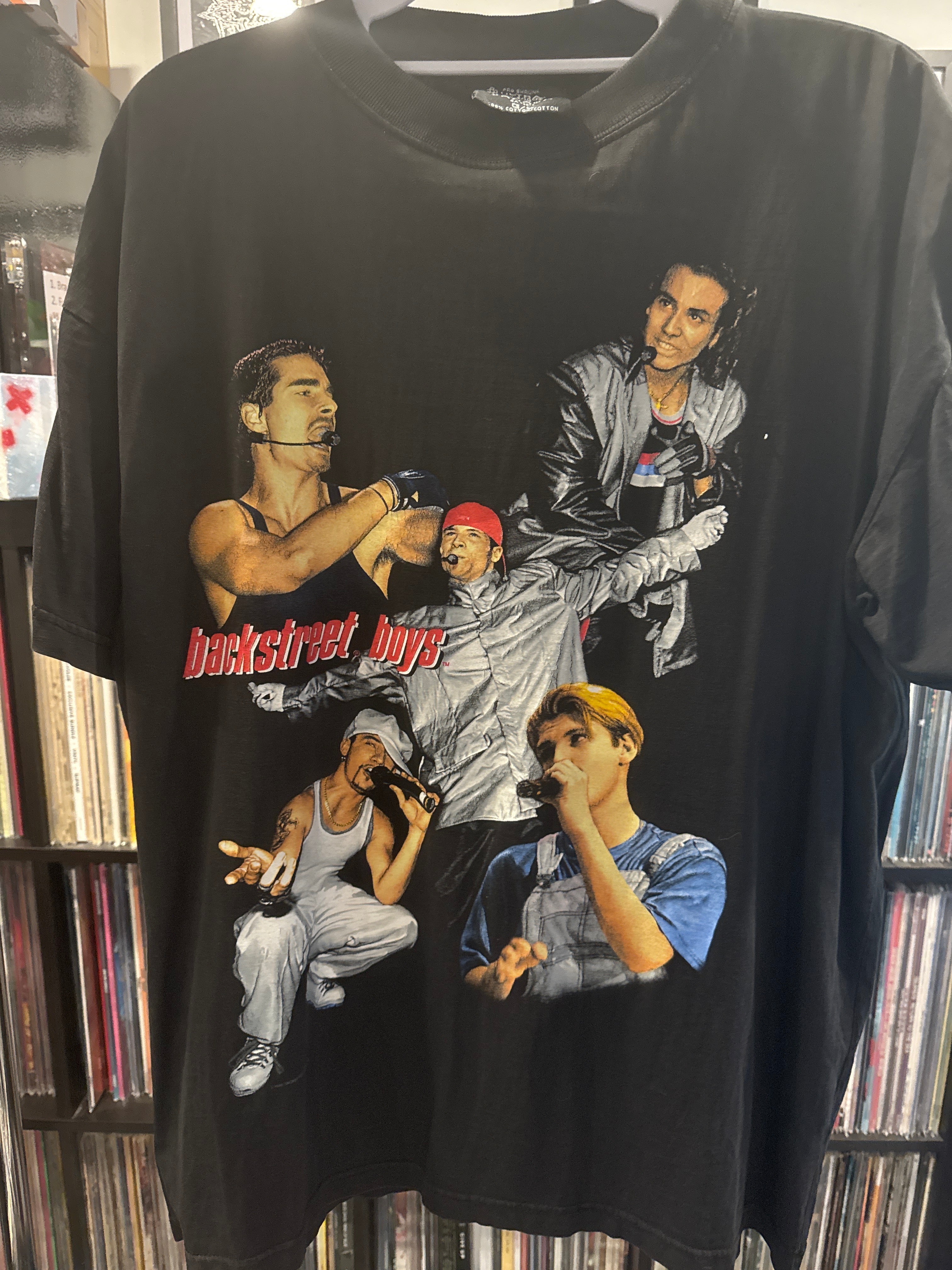 1998 Backstreet Boys Backstreets Back Tour Black T Shirt Sogo L