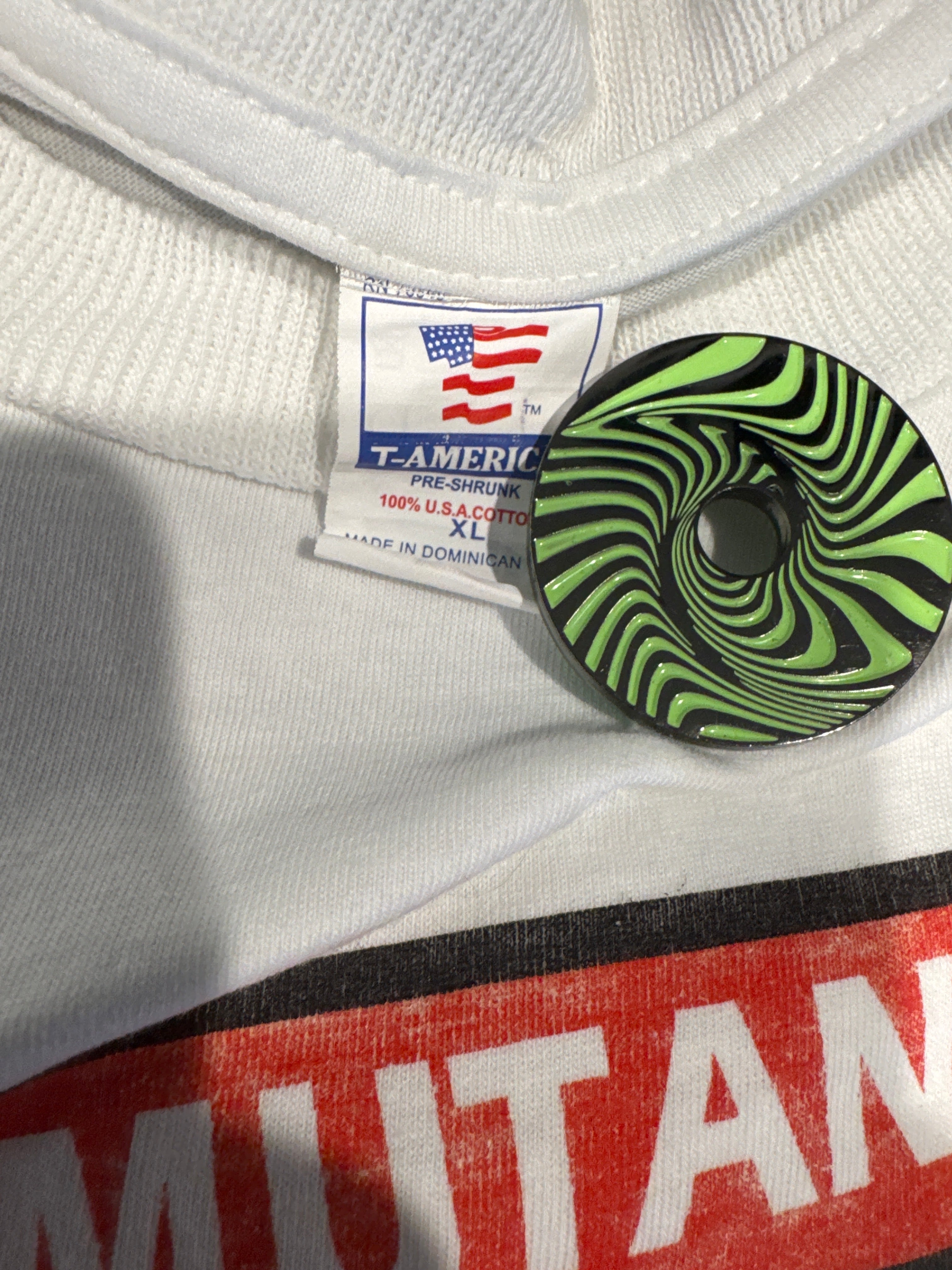 90s Teenage Mutant Ninja Turtles Bart Simpson Pizza White T-Shirt XL