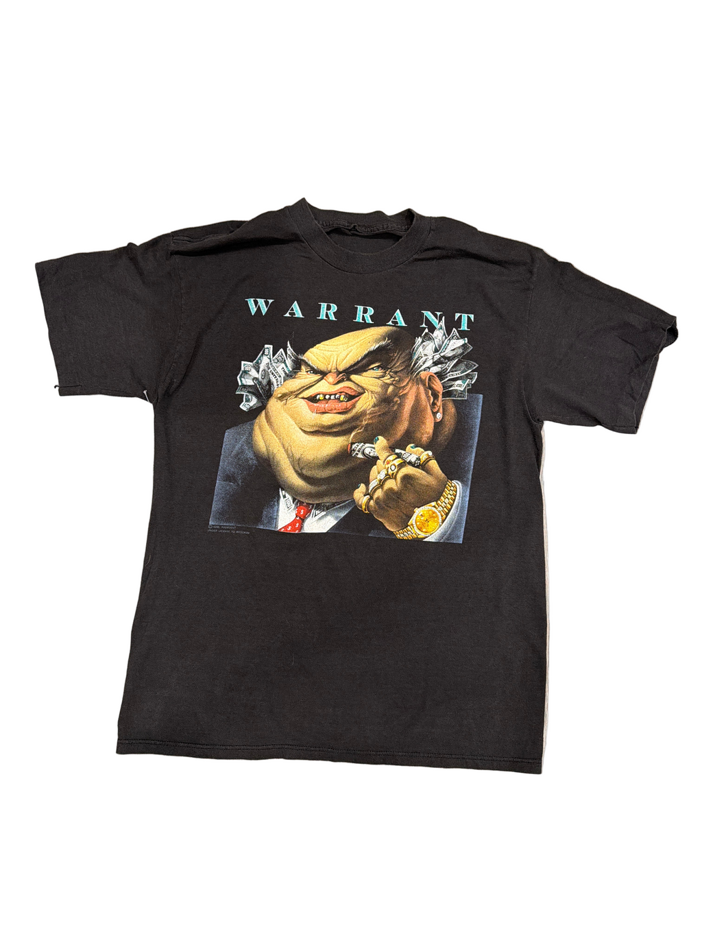 Warrant 'Dirty Rotten Filthy Stinking Rich' T-Shirt Small