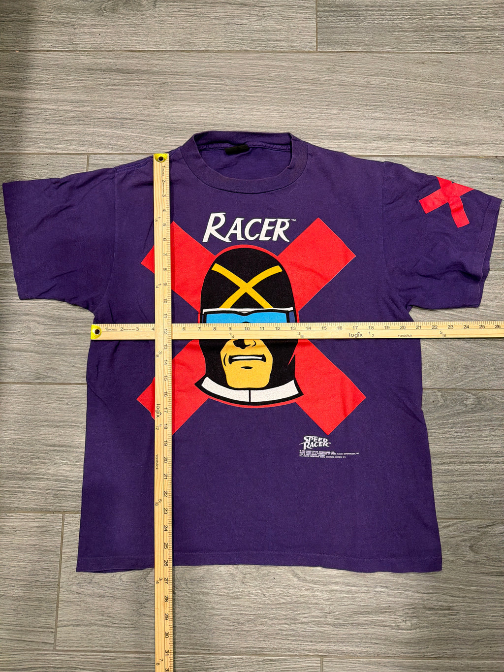 1992 Speed Racer RACER X Purple Graphic Print T-Shirt XL