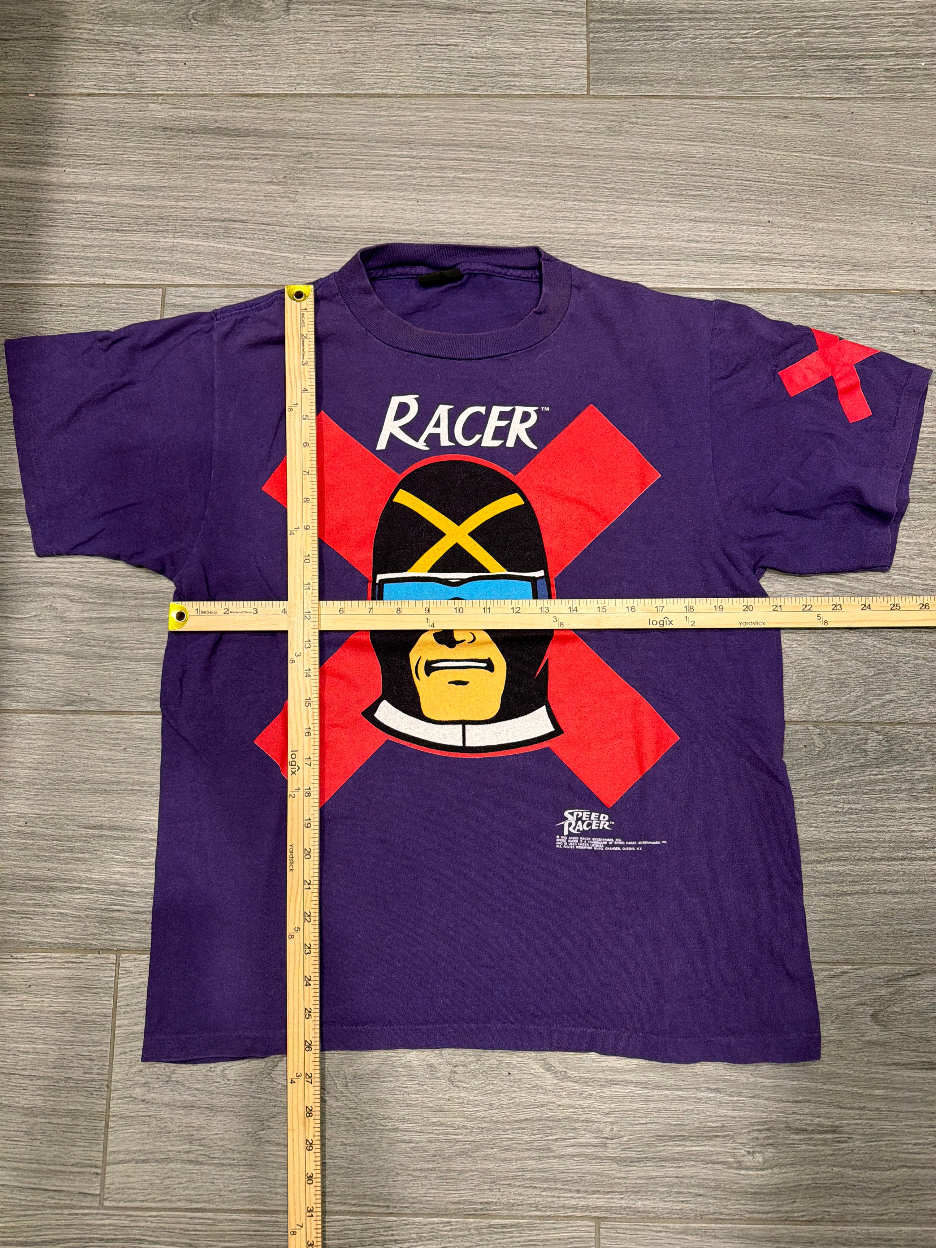 1992 Speed Racer RACER X Purple Graphic Print T-Shirt XL